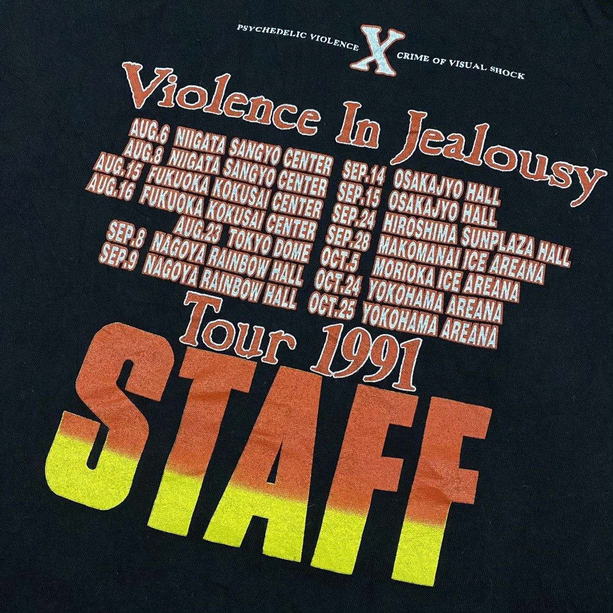 Band Tees Vintage 90S X JAPAN TOUR 1991 STAFF Tee Size US L / EU 52-54 / 3 - 5 Thumbnail