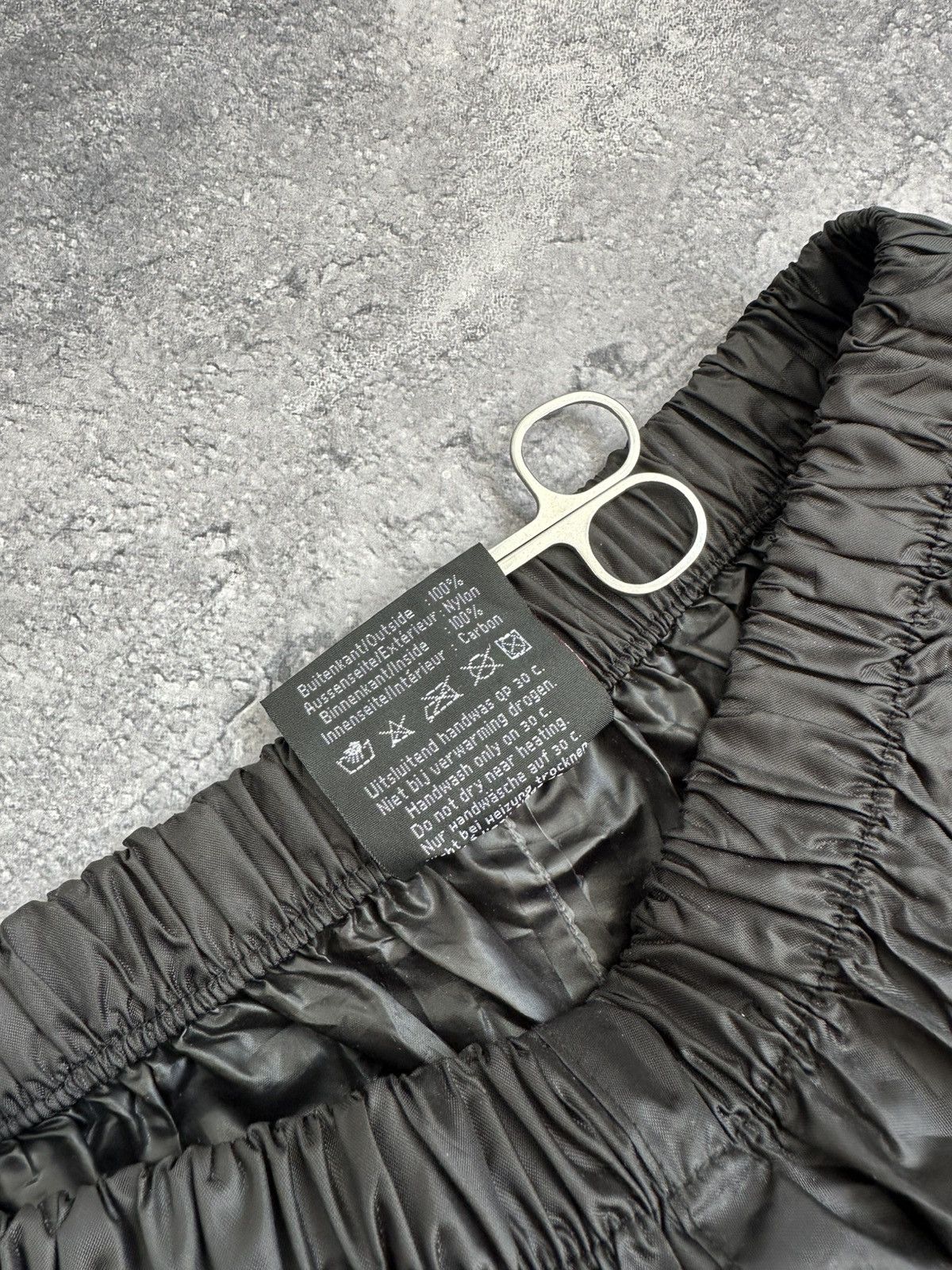 Japanese Brand Japanese Nylon Metal Type Carbon Black Baggy Pants Rare y2k Size US 33 - 8 Thumbnail