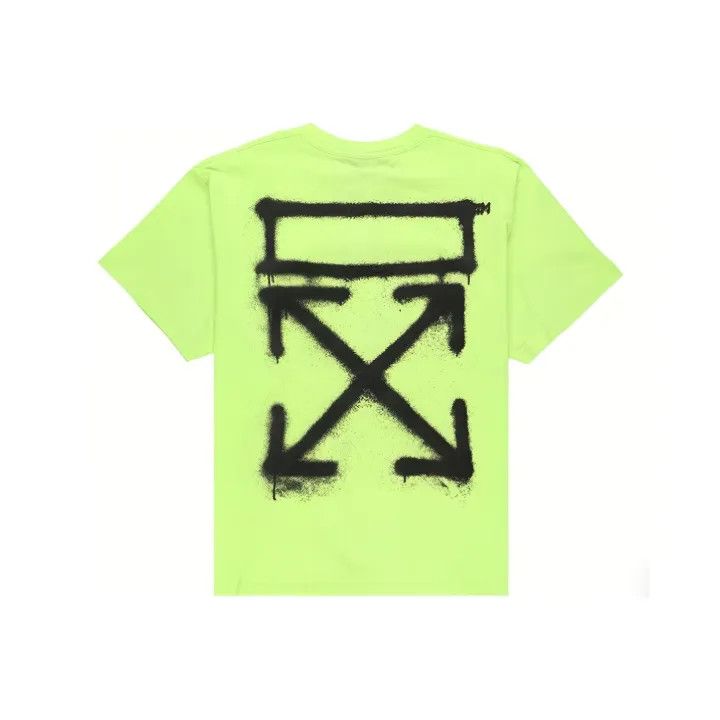 Off-White OFF-WHITE Virgil Abloh Spray Paint Graphic T-Shirt 0079 Size US M / EU 48-50 / 2 - 1 Thumbnail