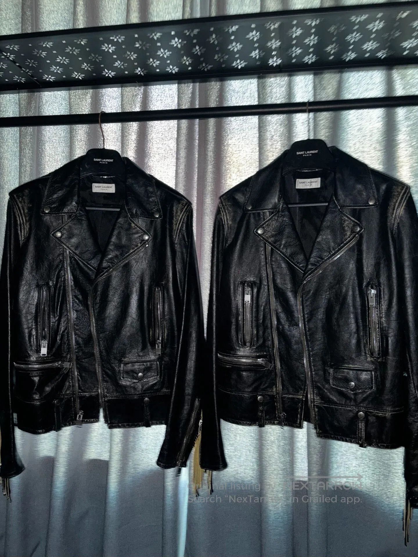Saint Laurent Paris saint laurent distressed fringe leather jacket. Size US L / EU 52-54 / 3 - 2 Thumbnail