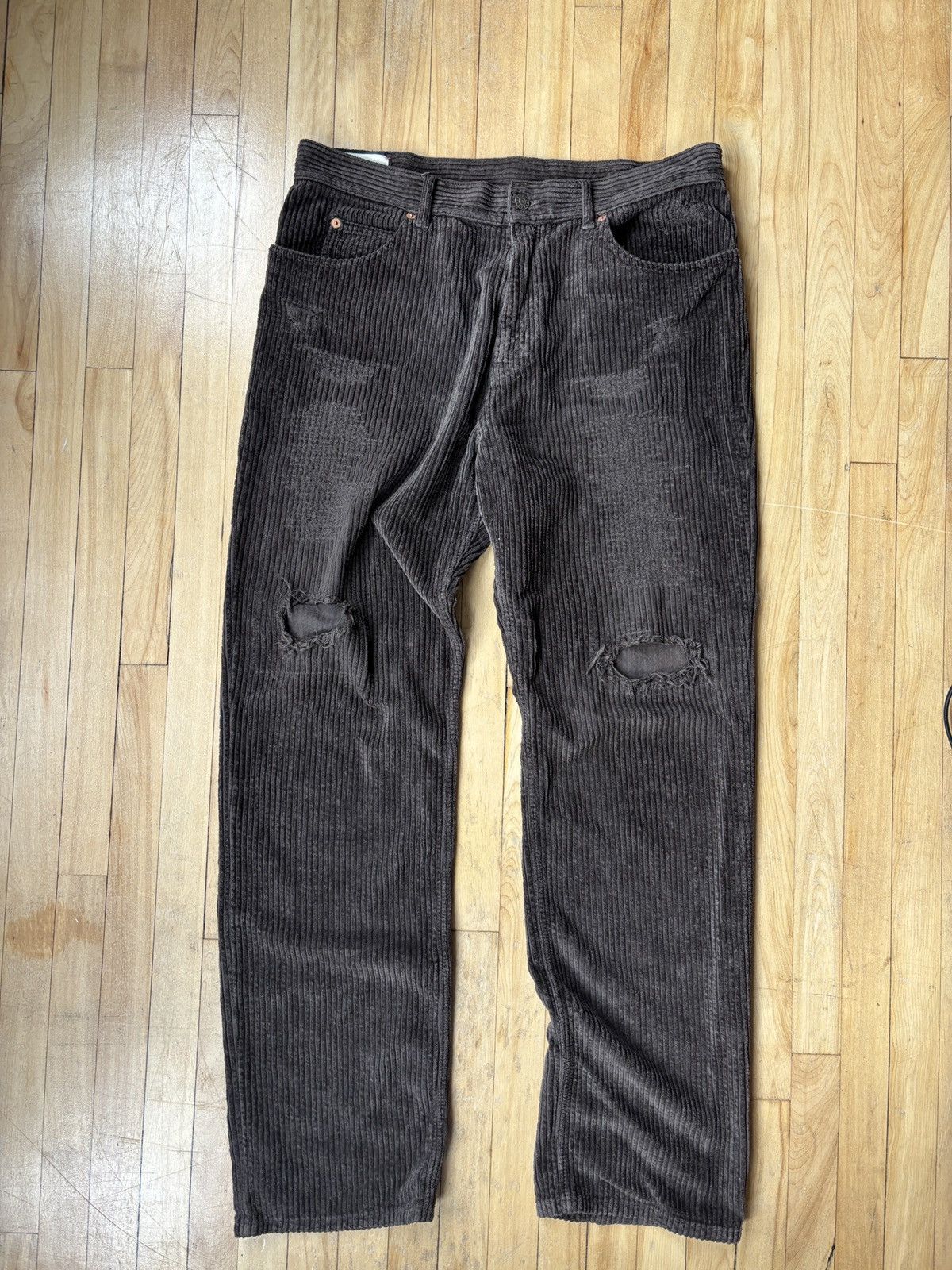 Gucci Fw2020 distressed corduroy trousers Size US 38 / EU 54 - 2 Thumbnail