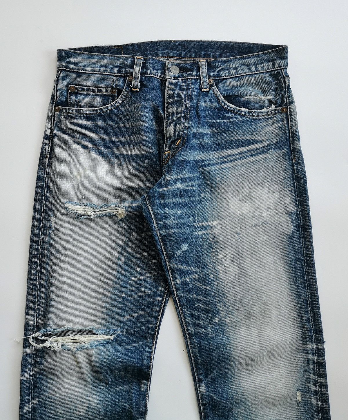Sugar Cane RNATIVE Japan Faded Denim Jeans Size US 30 / EU 46 - 5 Thumbnail