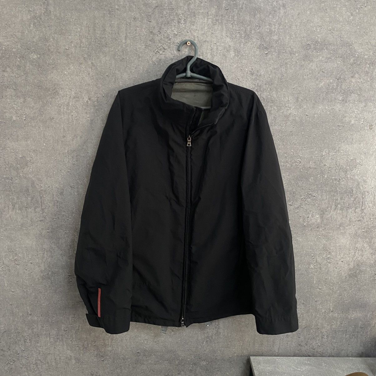 PRADA Art. SGV730 ジャケット Tg. 48 Designer × Luxury × Prada Prada SGV730 Black Nylon Zip GORE-TEX