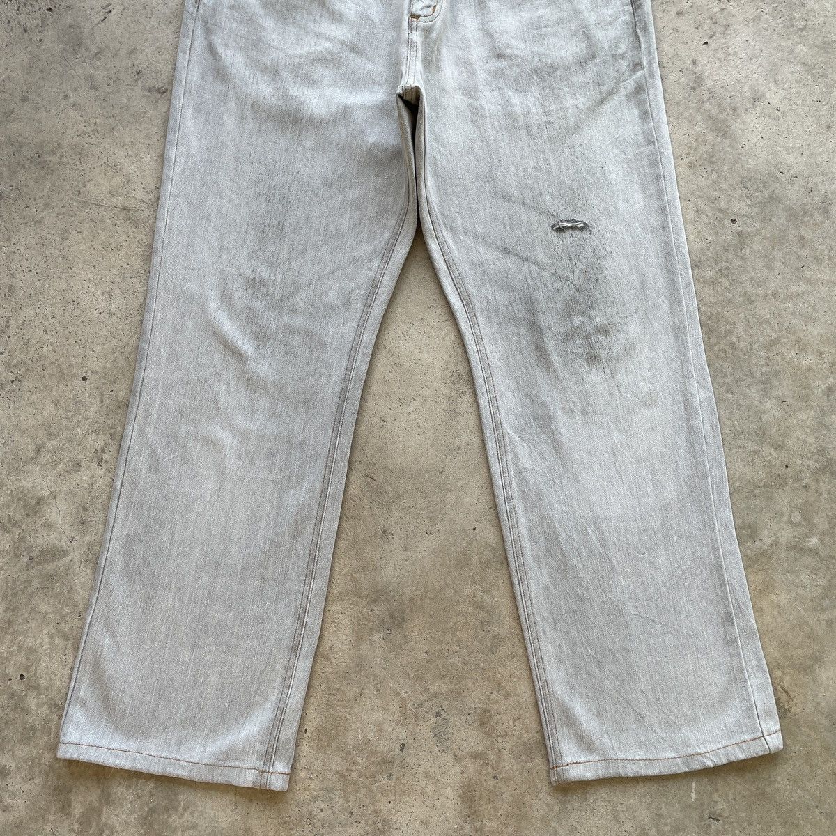 Vintage Vintage Sasson Newyork💥 Paris Faded Jeans Pants Denim W33 Size US 33 - 4 Thumbnail