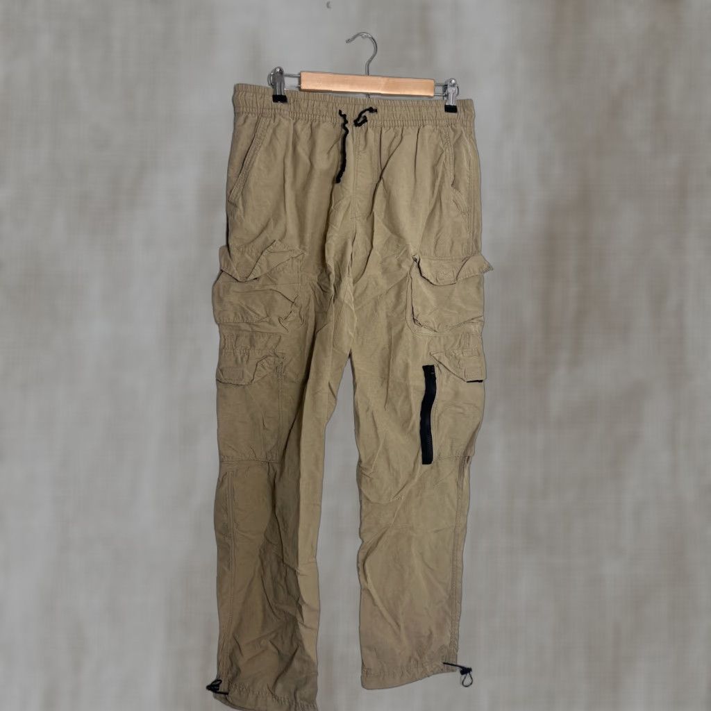 Vintage Aéropostale Mens Medium Active Utility Cargo Pants Pull On Beige 32x31 Size US 31 - 1 Thumbnail