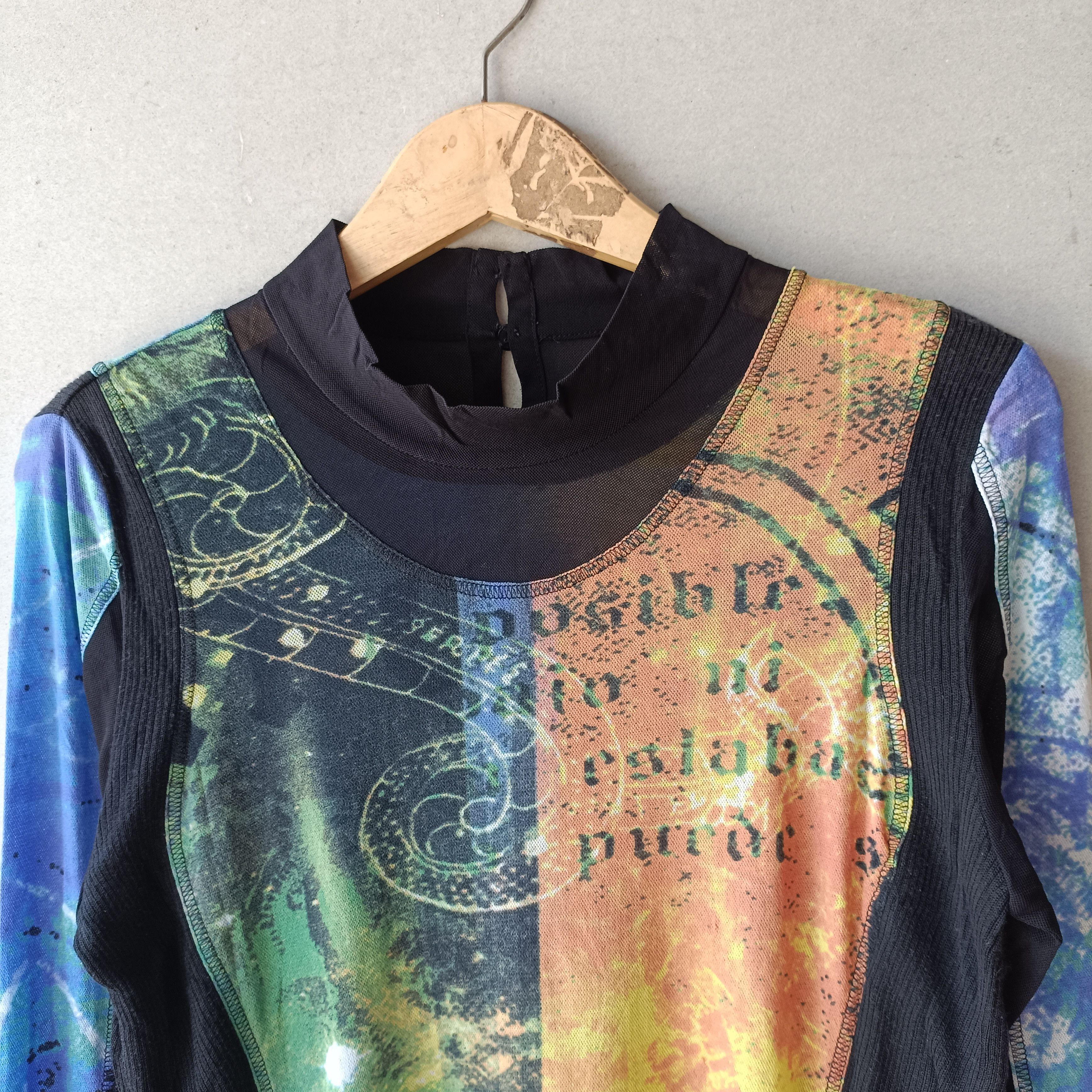 Jean Paul Gaultier 2000s Chamois - Japan Mesh Tatto LS Size S / US 4 / IT 40 - 2 Thumbnail