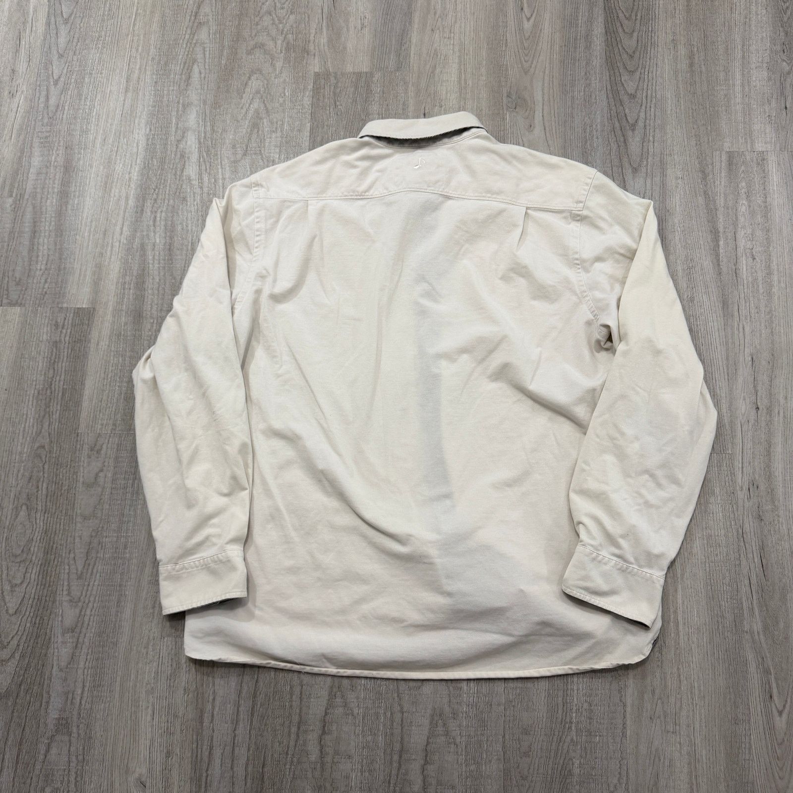 Vintage 32 Bar Blues Button Up Shirt Men's 2XL XXL Off White Solid Size US XXL / EU 58 / 5 - 8 Thumbnail