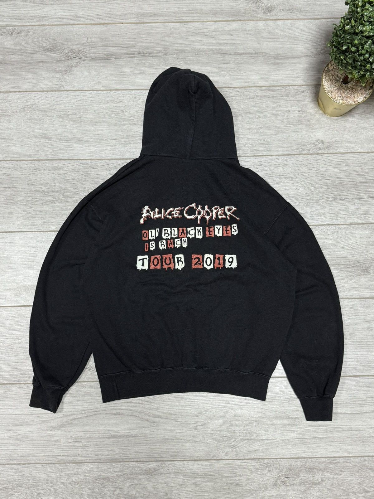Vintage Alice Cooper black eyes is back tour hoodie vintage 2019 Size US M / EU 48-50 / 2 - 2 Thumbnail