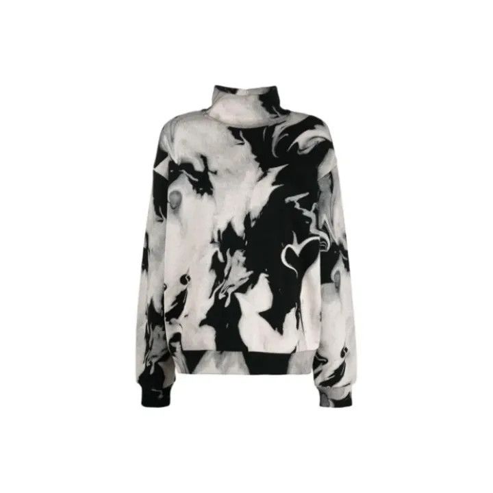 Alexander Wang Heart Print High Neck Sweatshirt 0079