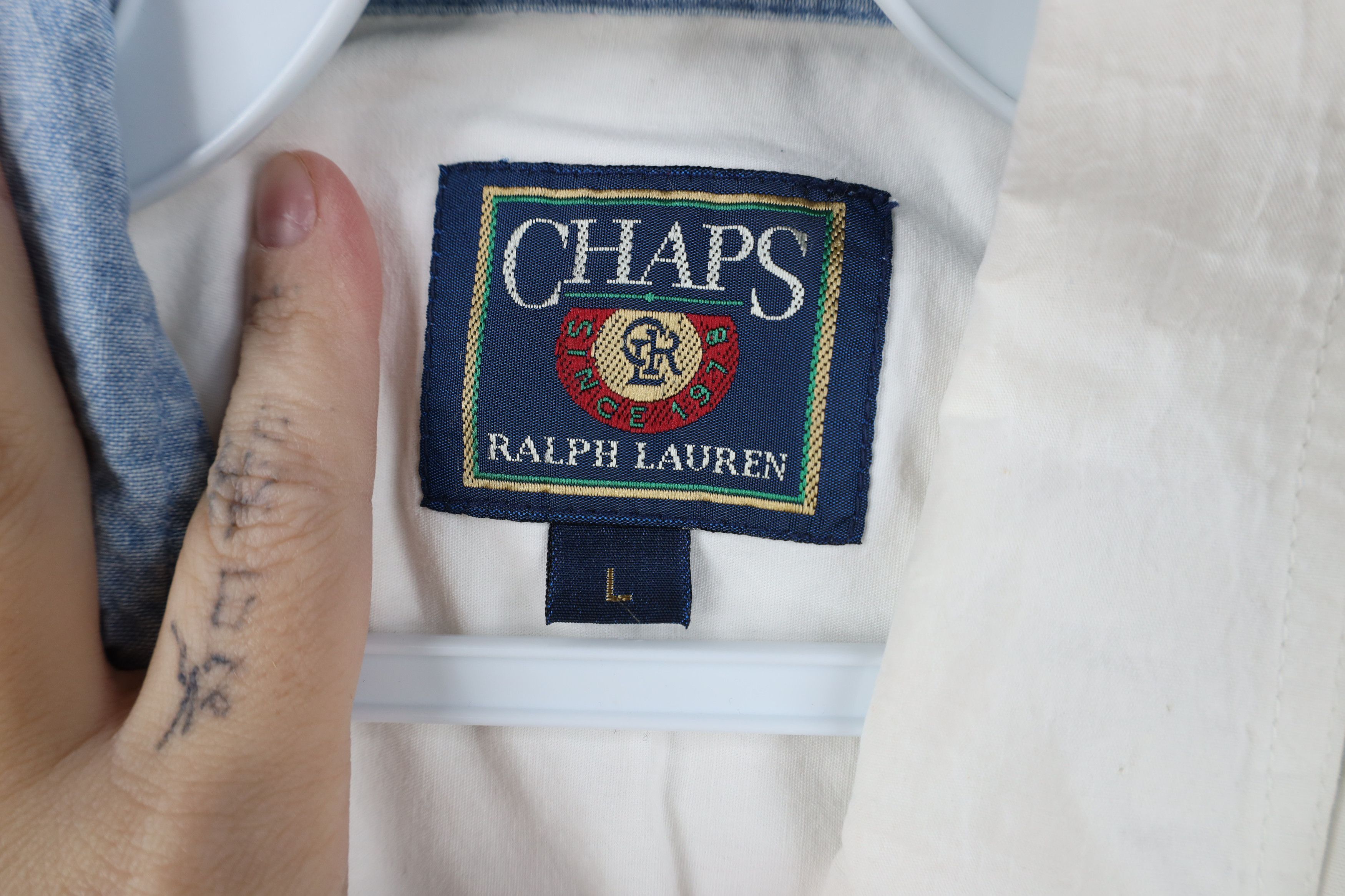 Ralph Lauren Vintage 90s Chaps Ralph Lauren Short Sleeve Collared Shirt Size US L / EU 52-54 / 3 - 9 Thumbnail