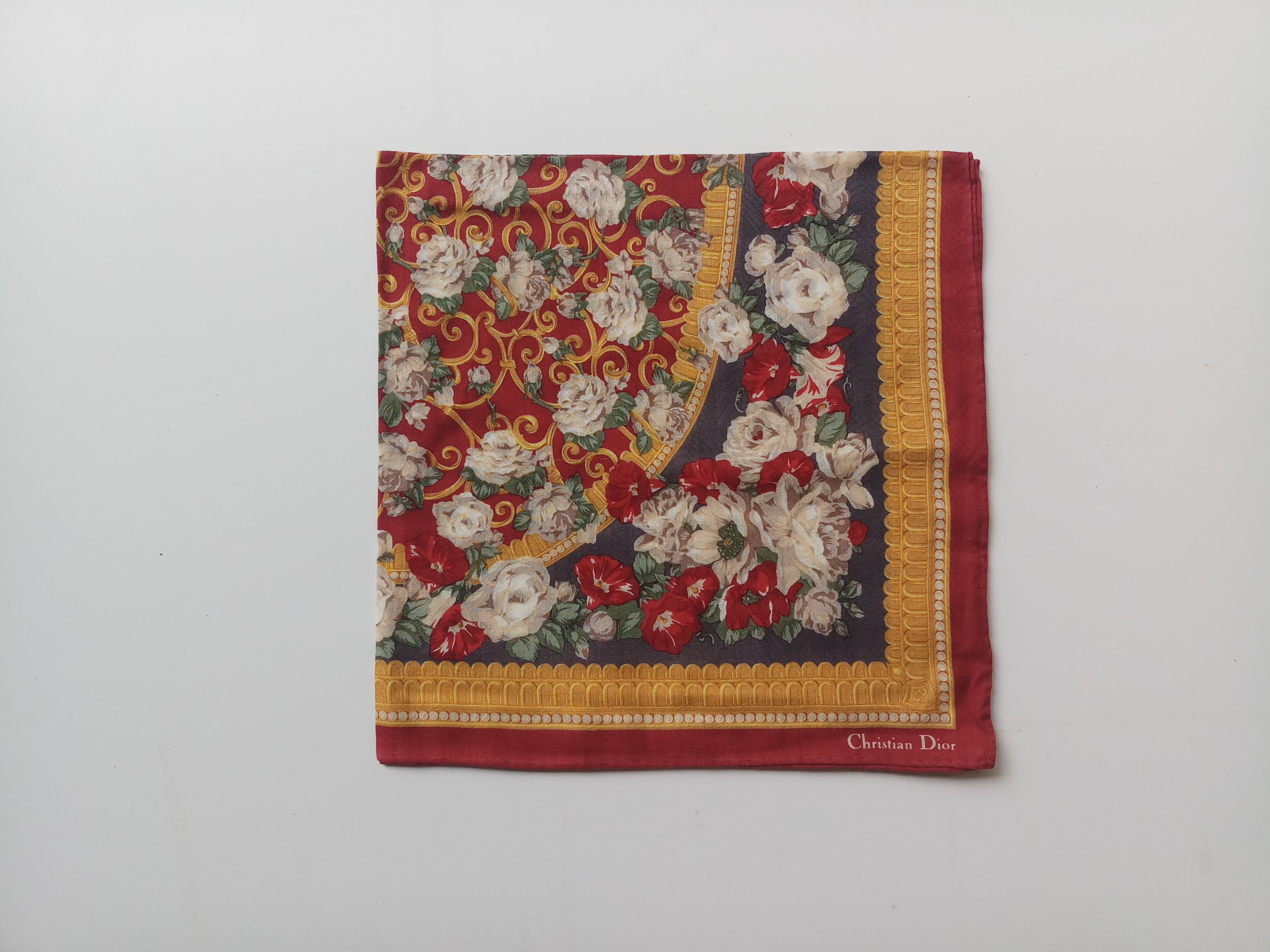 Christian Dior Monsieur Vintage Christian Dior handkerchief Bandana,cotton Size ONE SIZE - 1 Thumbnail