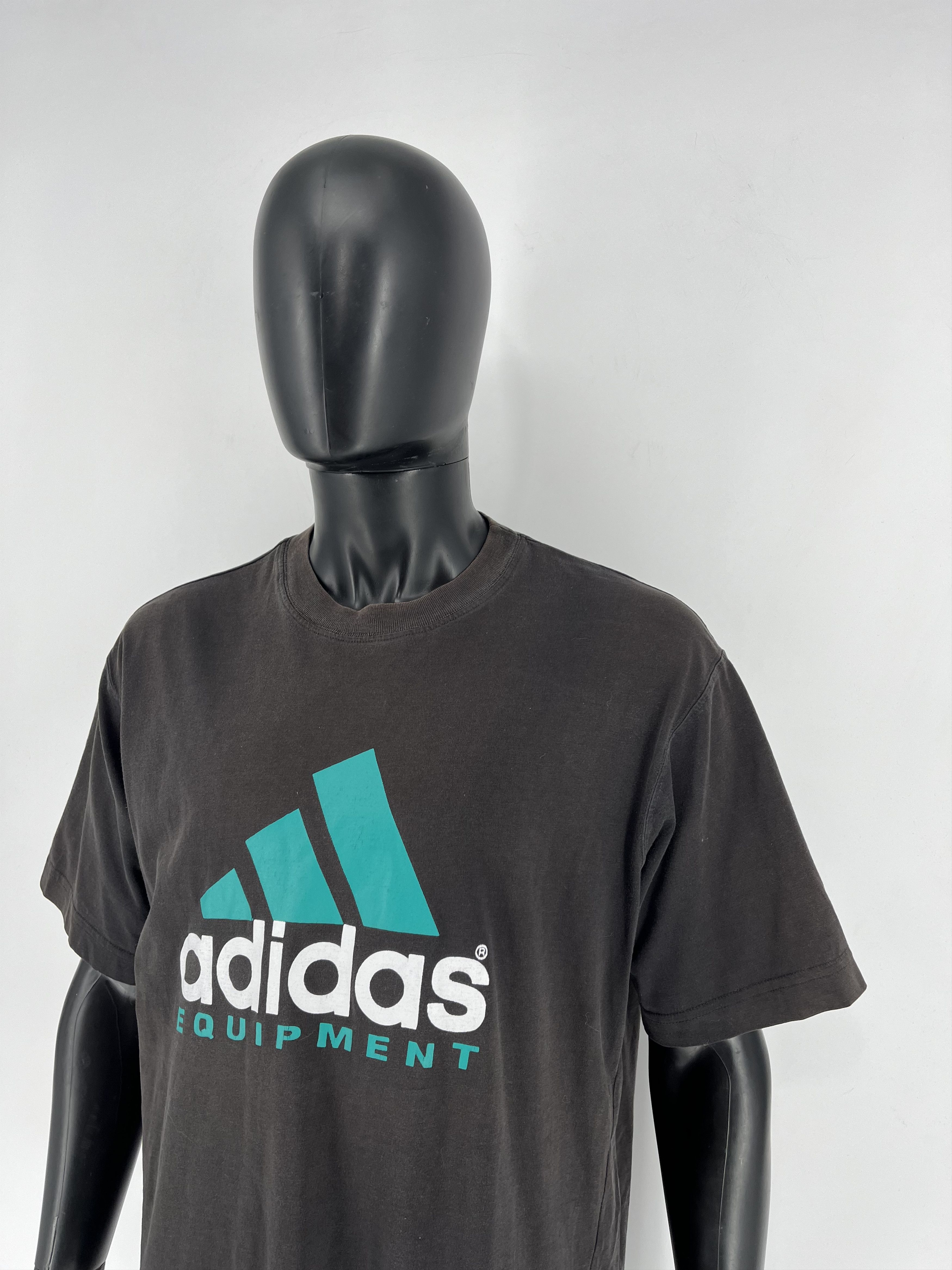 Adidas Adidas Equipment Vintage 90s Faded Sun Spell Out Tshirt Y2K Size US L / EU 52-54 / 3 - 8 Thumbnail