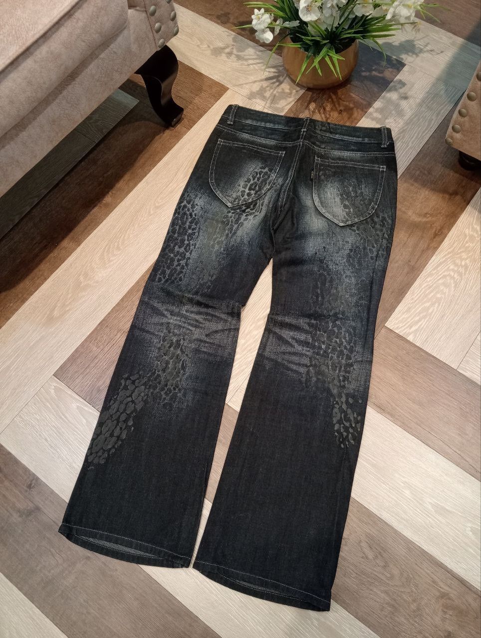 Tornado Mart TORNADO MART JAPAN BLUE WASHED FLARED PANTS Size US 31 - 9 Thumbnail