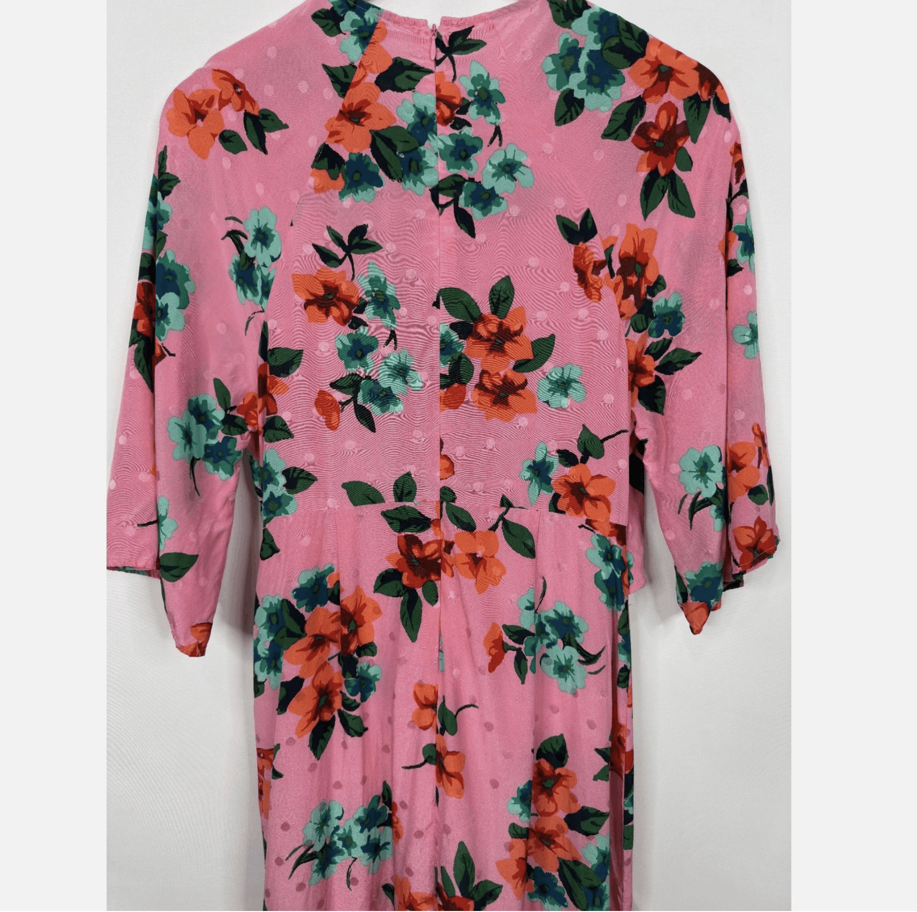 Essentiel Antwerp ESSENTIEL ANTWERP Vayen Draped Detail Silk Midi Dres Size S / US 4 / IT 40 - 13 Thumbnail