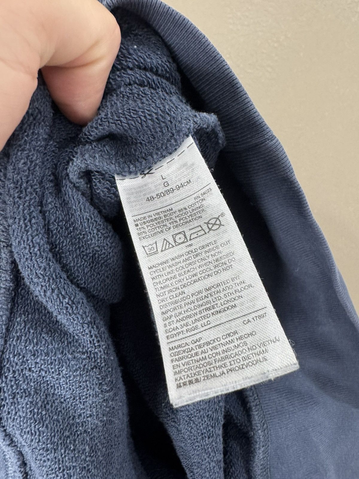 Gap Crazy Vintage Y2K/2000s Gap USA Spellout Essential Hoodie! Size US L / EU 52-54 / 3 - 4 Thumbnail
