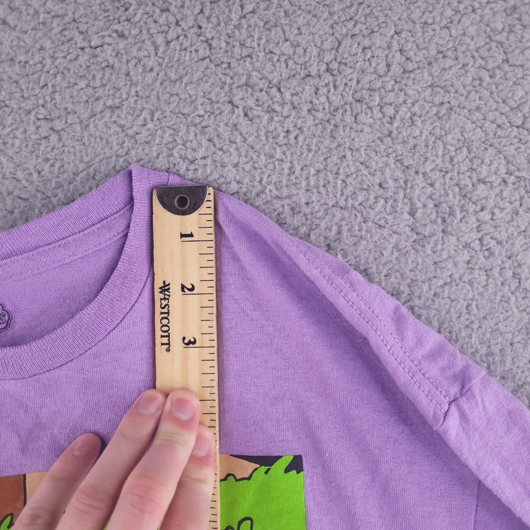 Vintage The Simpsons Shirt Mens Large Purple Meme Homer Bushes Short Sleeve SLim fit Size US L / EU 52-54 / 3 - 6 Thumbnail