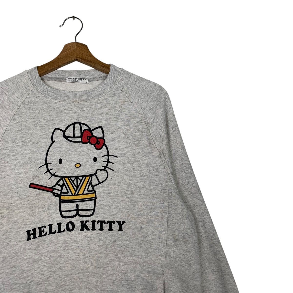 Japanese Brand Hello Kitty Big Logo Sweatshirt Size L / US 10 / IT 46 - 5 Thumbnail