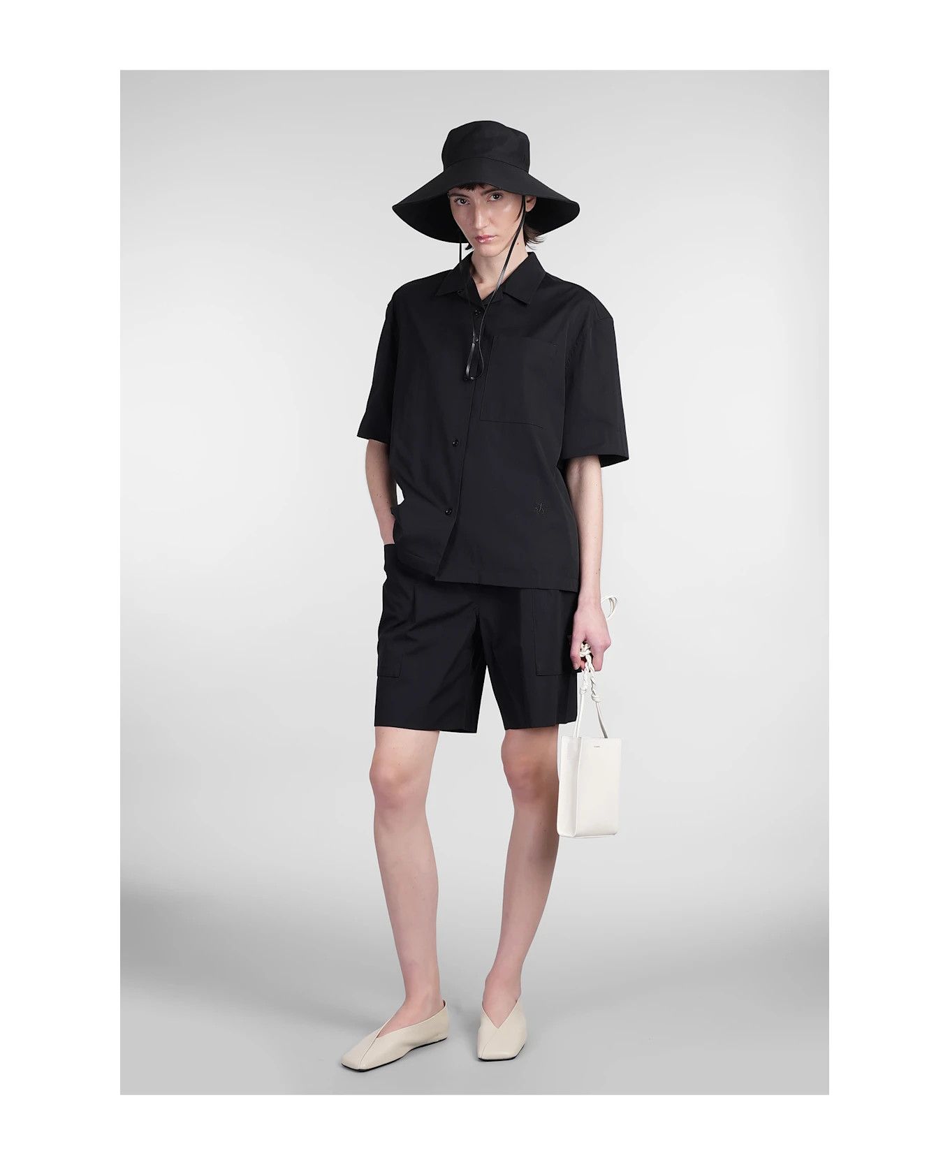 Jil Sander o1loc1c0426 Cotton Shirt in Black Size XL / US 12-14 / IT 48-50 - 4 Thumbnail
