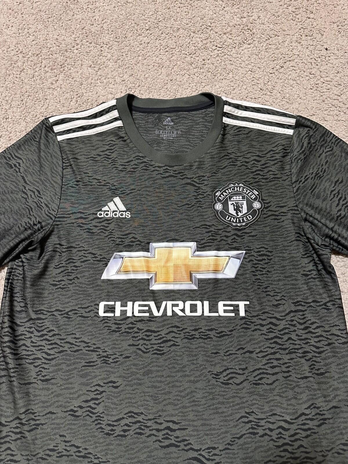 Adidas ADIDAS Manchester United 2020/2021 Away Football Jersey sz M Size US M / EU 48-50 / 2 - 3 Thumbnail
