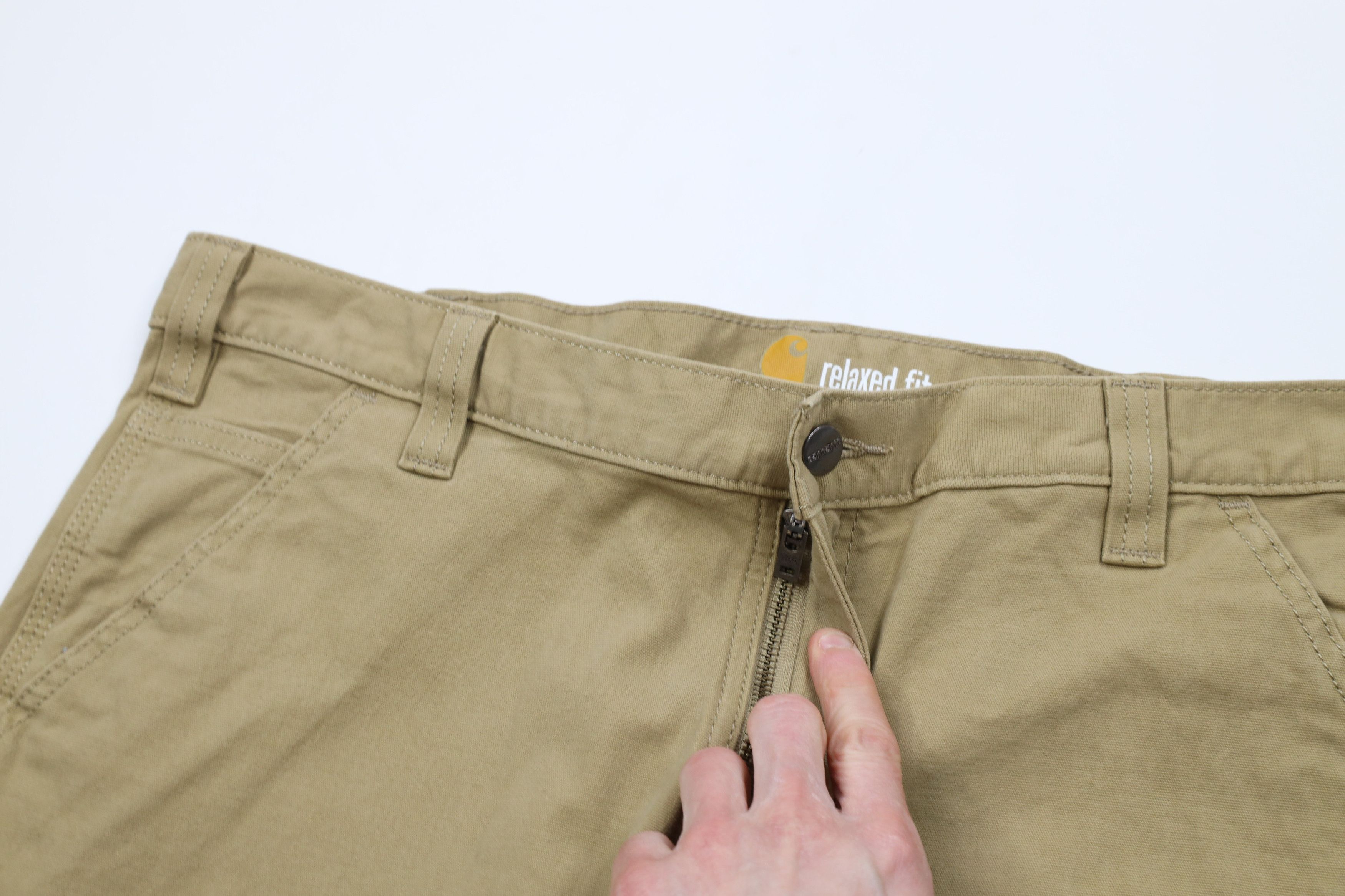 Carhartt Vintage Carhartt Spell Out Relaxed Fit Wide Leg Pants Beige Size US 38 / EU 54 - 5 Thumbnail