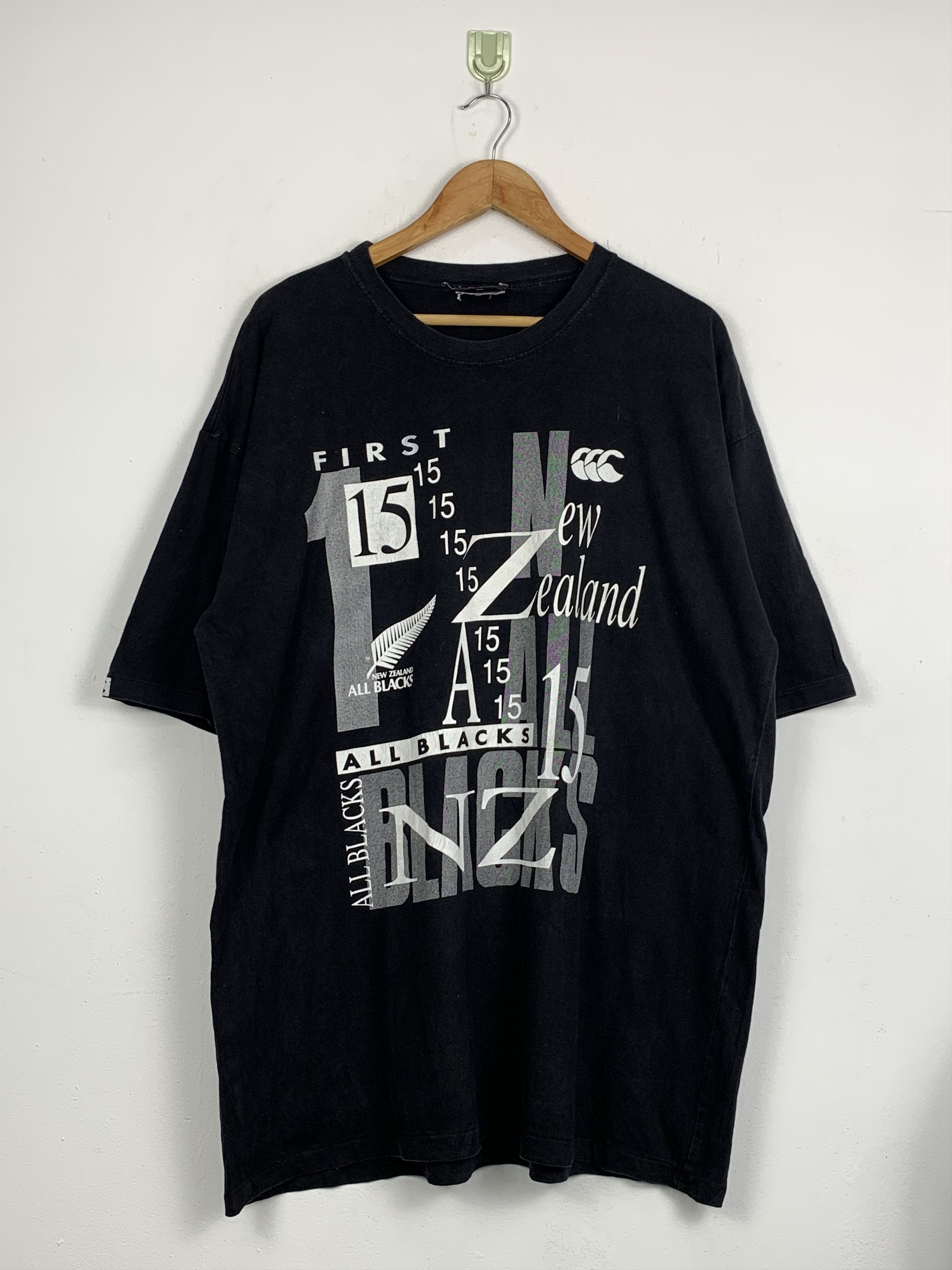 Canterbury of New Zealand Vintage Canterbury New Zealand All Black T Shirt TA0298 Size US XL / EU 56 / 4 - 1 Thumbnail