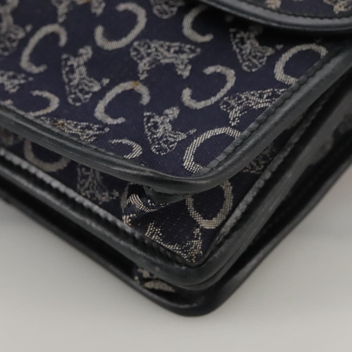 Celine CELINE C Sulky Hand Bag Canvas Navy Size ONE SIZE - 14 Thumbnail