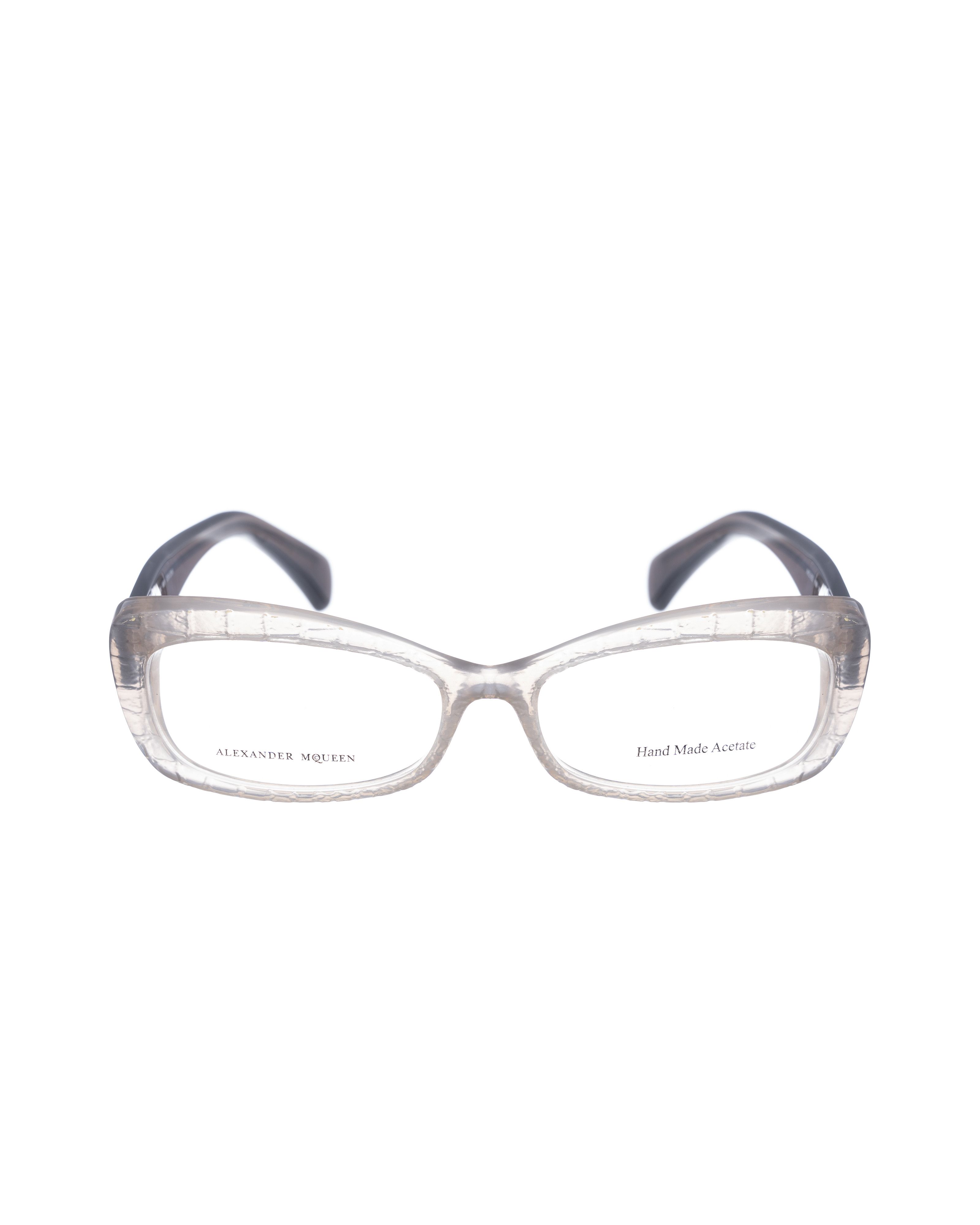 Alexander McQueen Alexander McQueen '90s Transparent Grey Cat Eye Glasses Size ONE SIZE - 2 Thumbnail