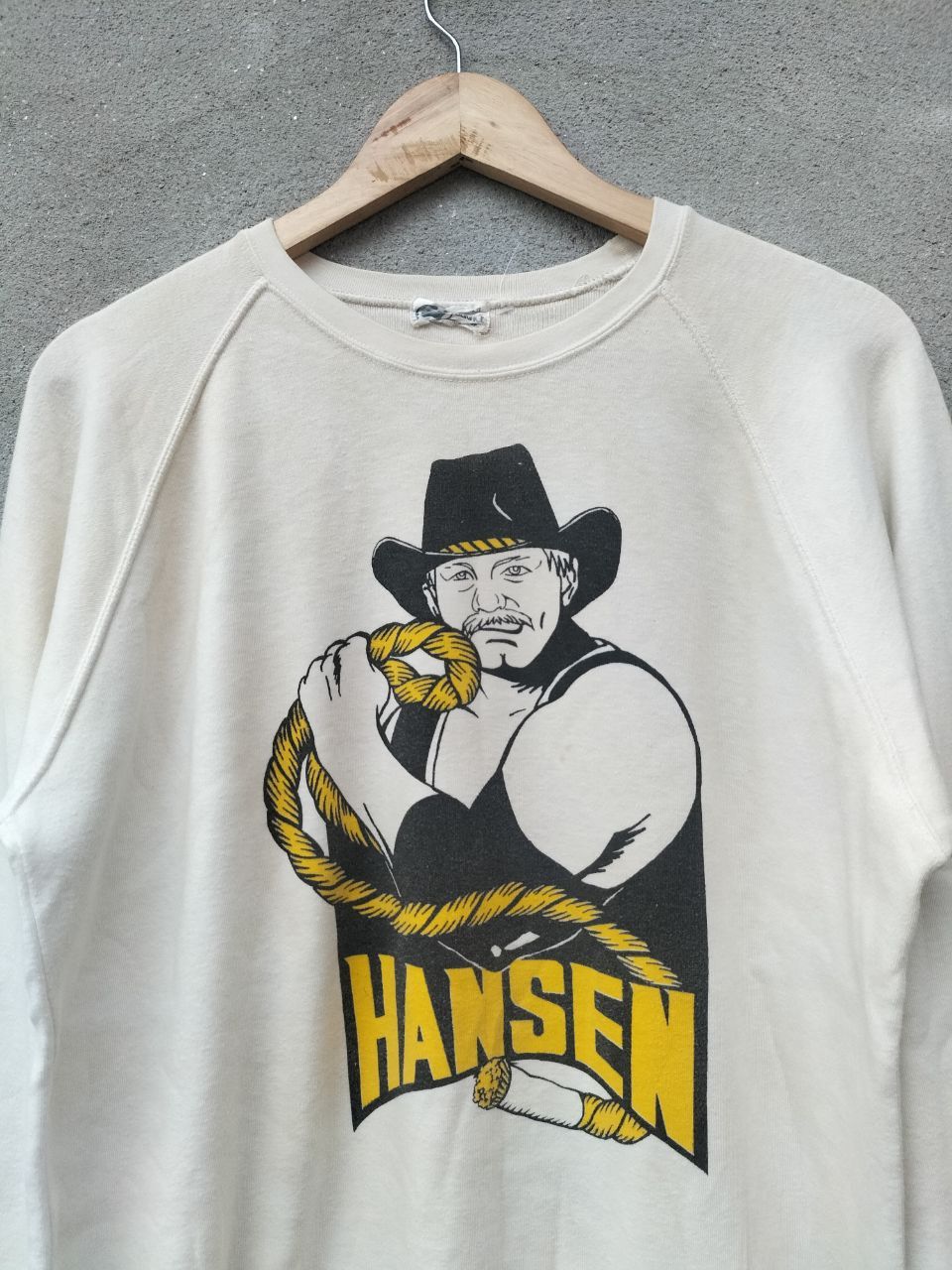 WWE Vintage Stan Hansen AJPW Sweatshirt wrestling 90's Size US L / EU 52-54 / 3 - 3 Thumbnail