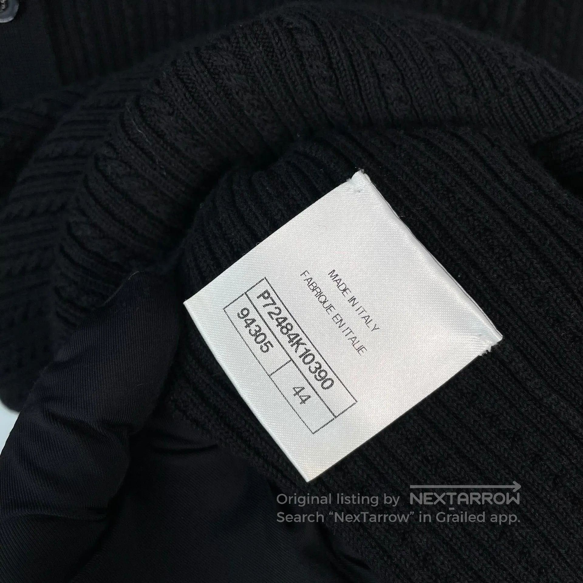 Chanel Chanel Silver small logo black knit short-sleeve| Size US S / EU 44-46 / 1 - 7 Thumbnail