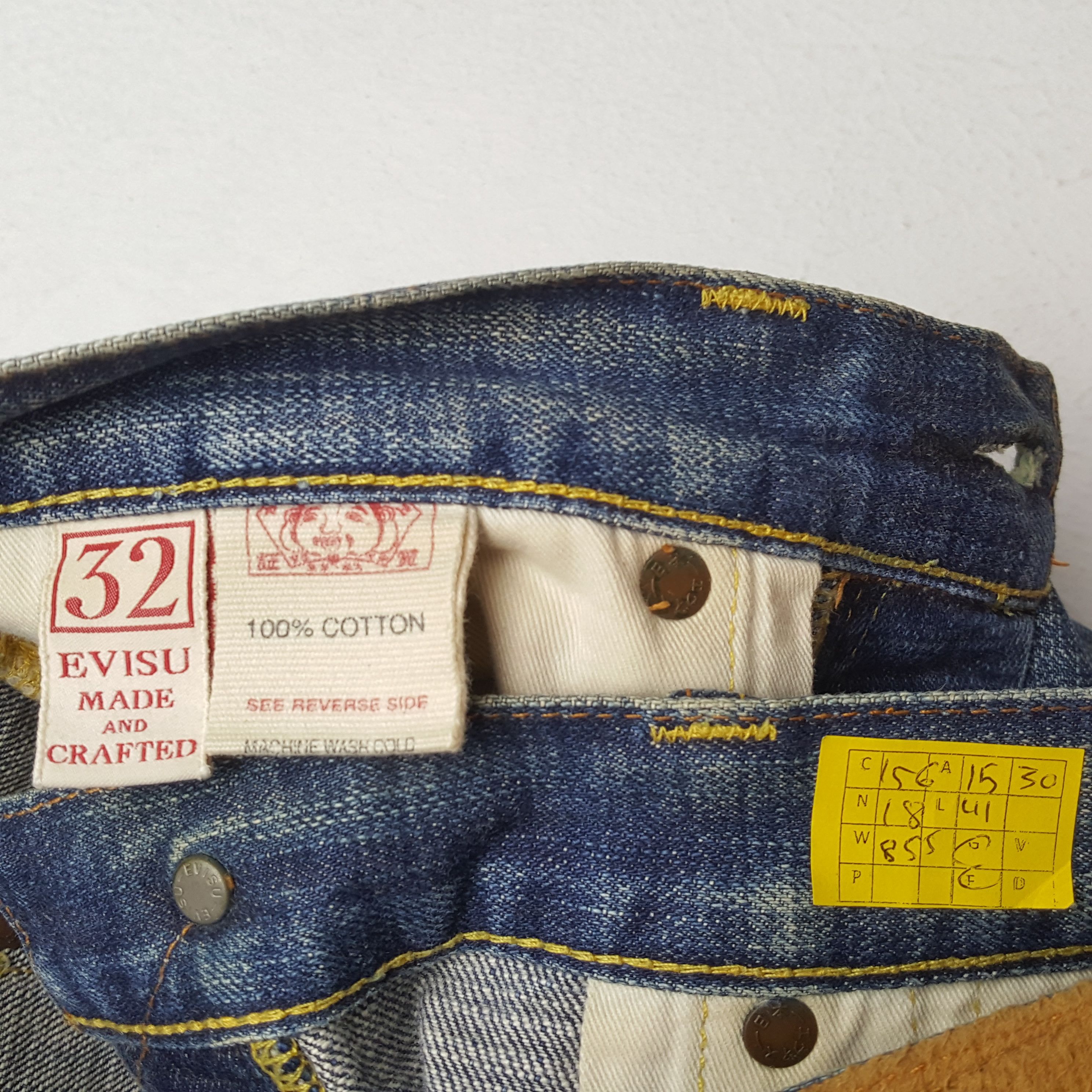 Evisu × Japanese Brand × Vintage Vintage EVISU Japanese Brand Daicock Custom Style Jeans Size US 30 / EU 46 - 14 Thumbnail