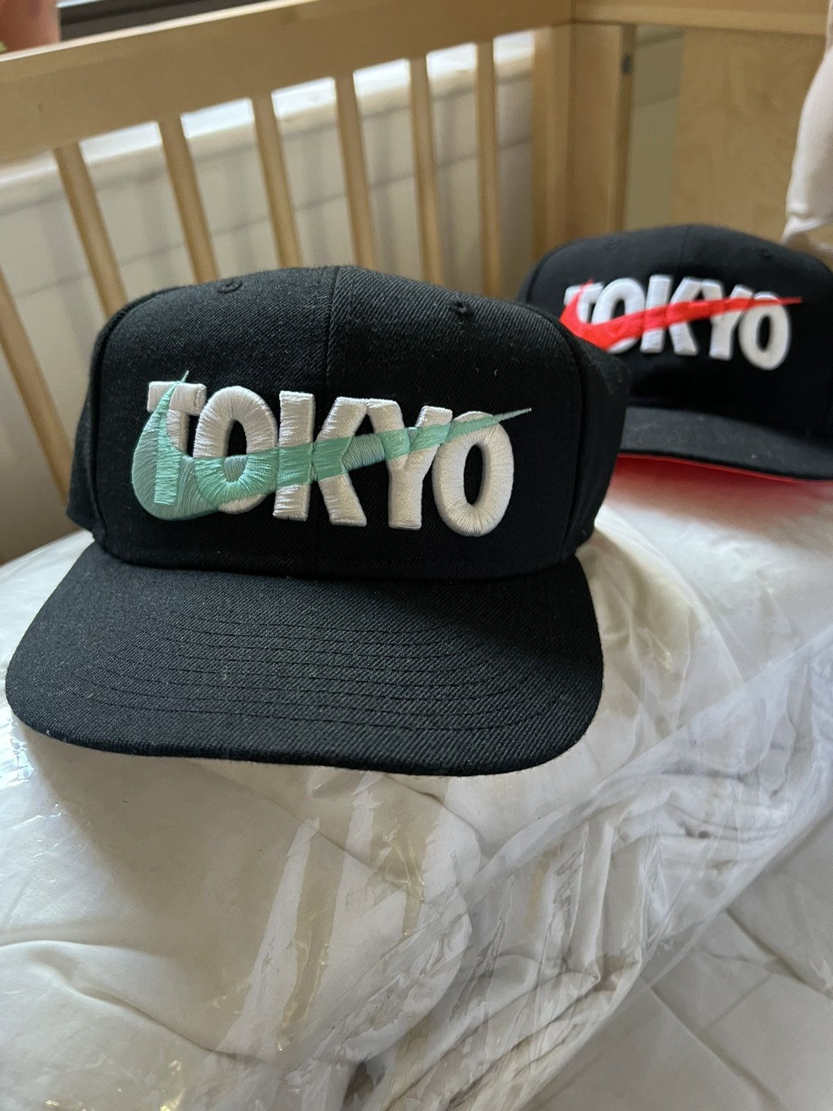 Japanese Brand × Nike Nike Tokyo Snapback Black and Jade Size ONE SIZE - 1 Thumbnail