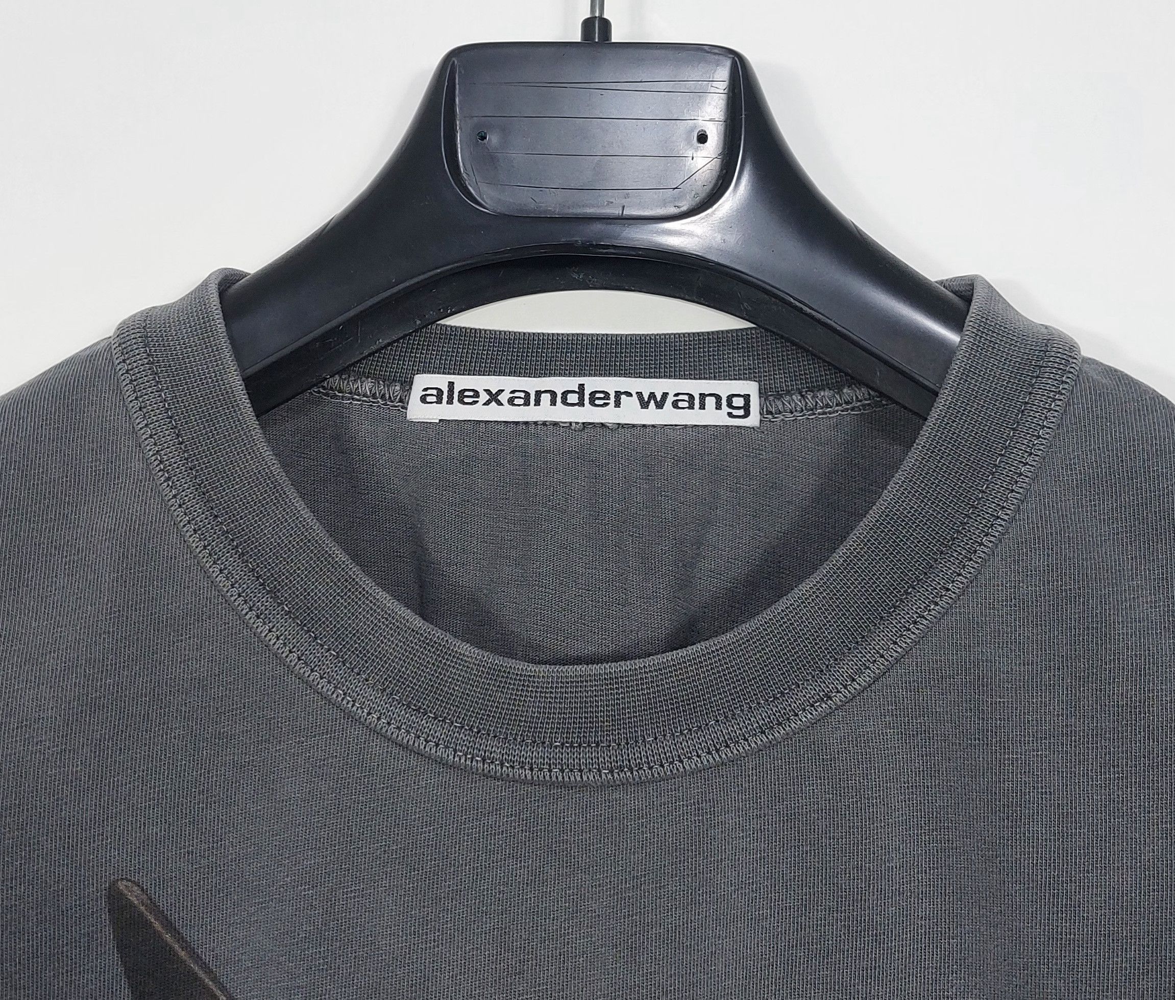Alexander Wang rhinestone print tshirt - washed black M Size US M / EU 48-50 / 2 - 2 Thumbnail