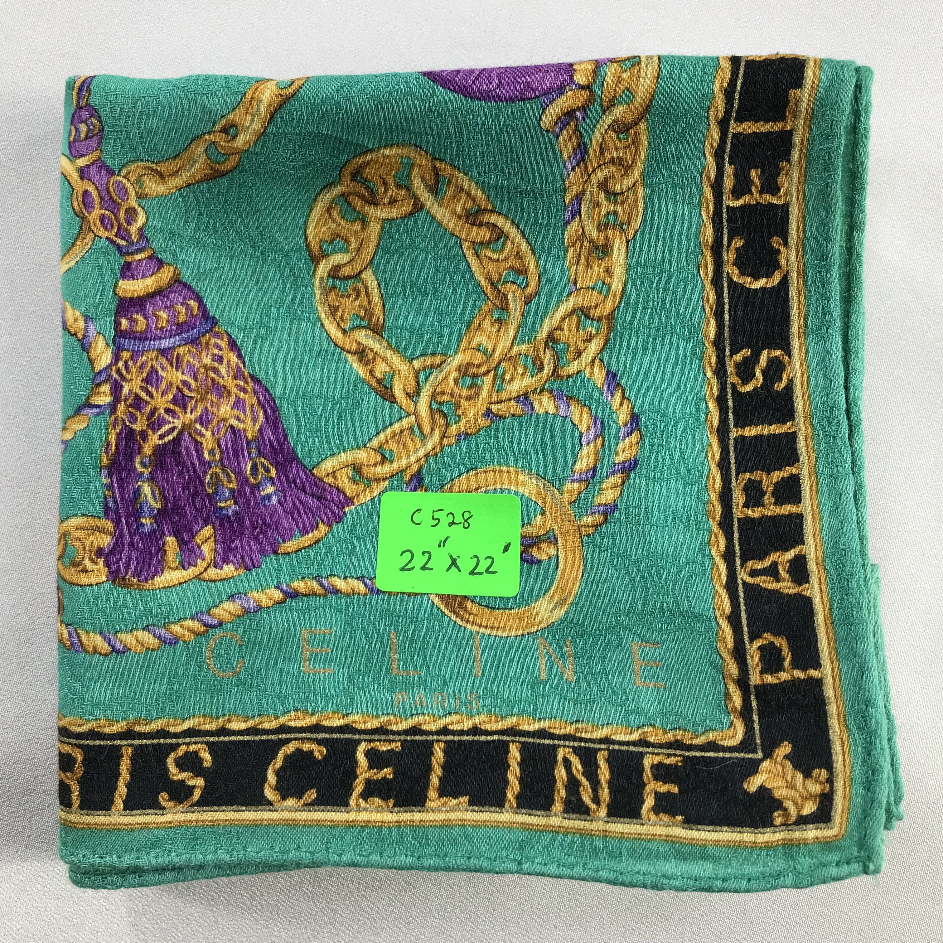 Celine Celine Handkerchief / Bandana / Neckerchief C528 Size ONE SIZE - 7 Thumbnail