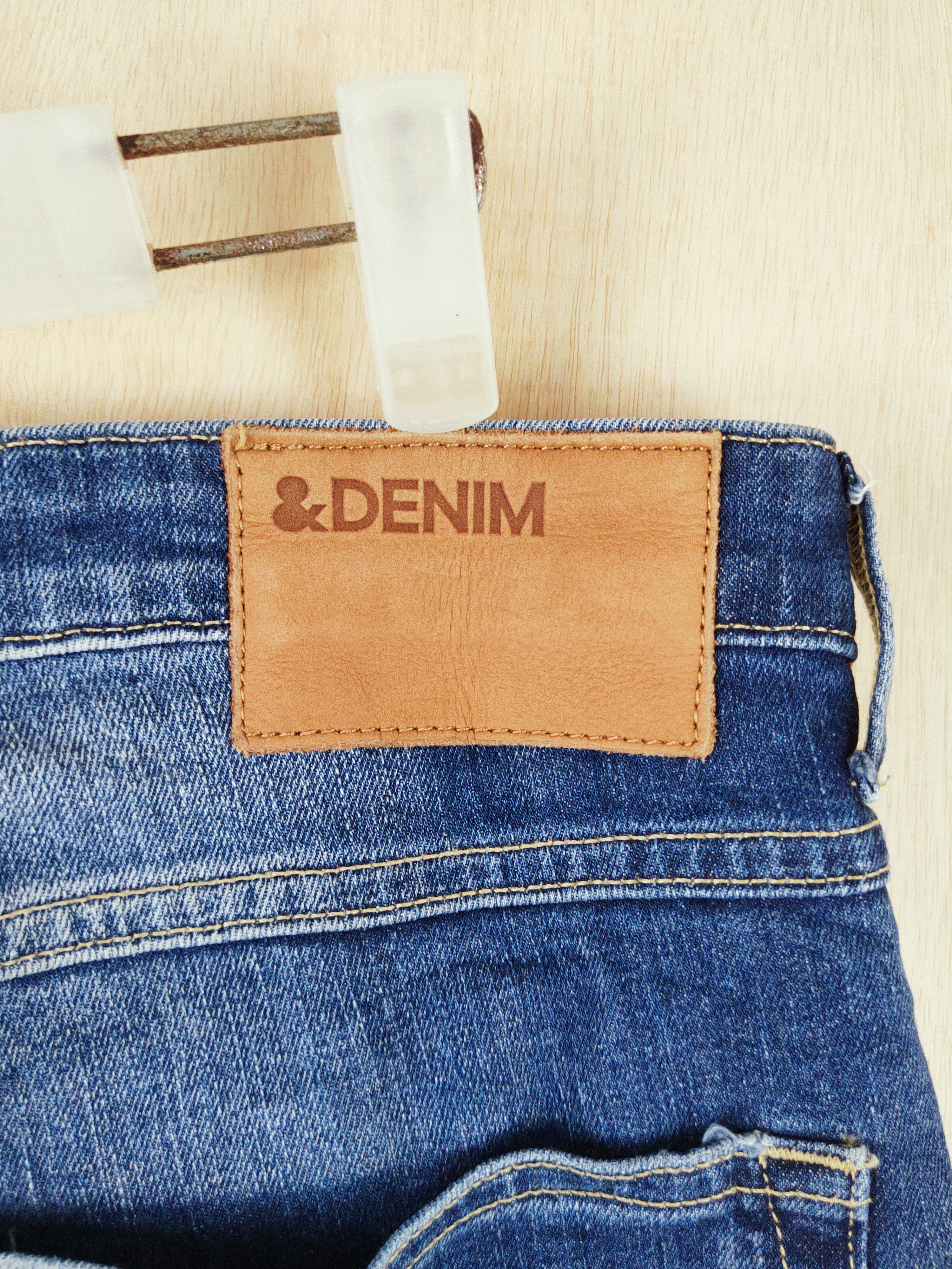 Vintage H&M Dark Blue Distressed Ripped Skinny Jeans #S2658 Size US 34 / EU 50 - 7 Thumbnail