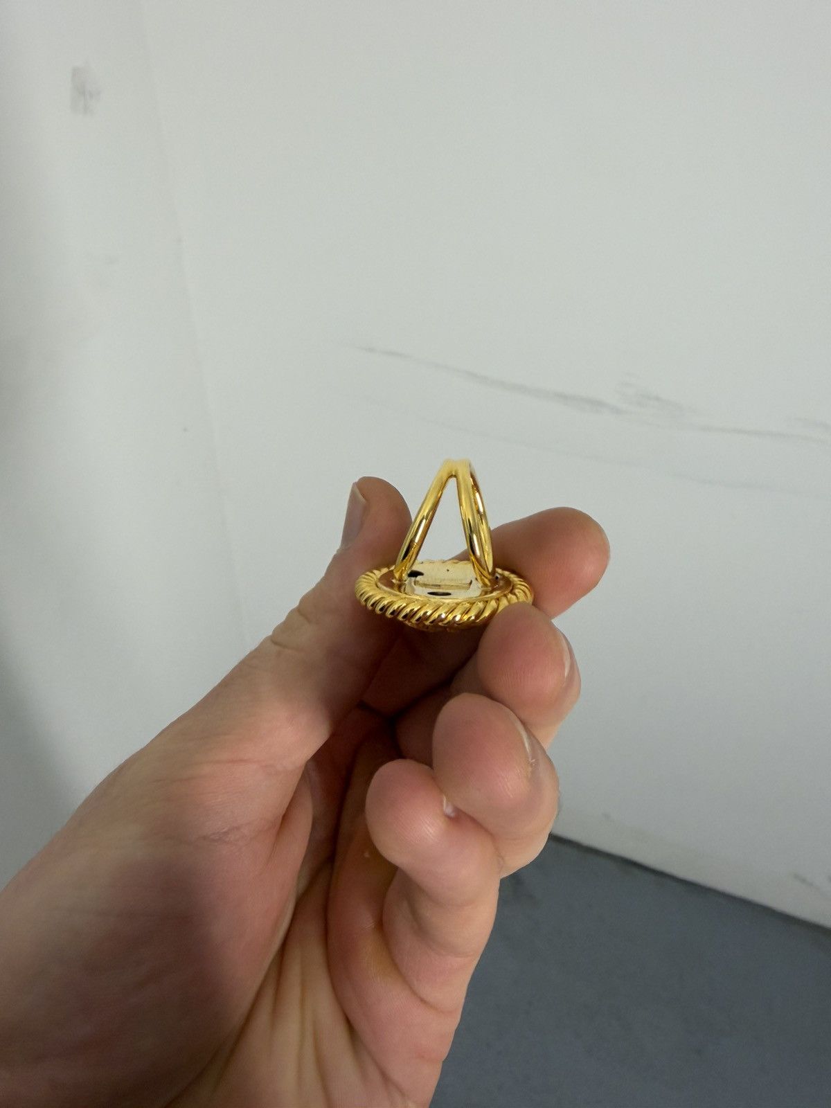 Salvatore Ferragamo Vintage Salvatore Ferragamo Image Gold Plated Ring Size ONE SIZE - 6 Thumbnail