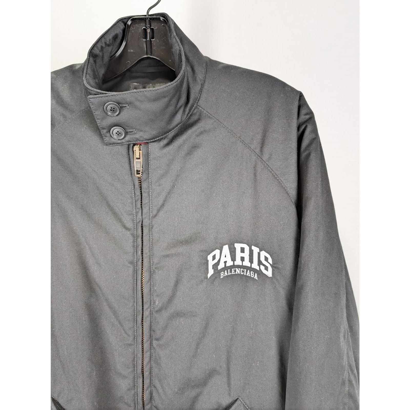 Balenciaga o1rshd1 Paris Jacket in Black Size US S / EU 44-46 / 1 - 4 Thumbnail