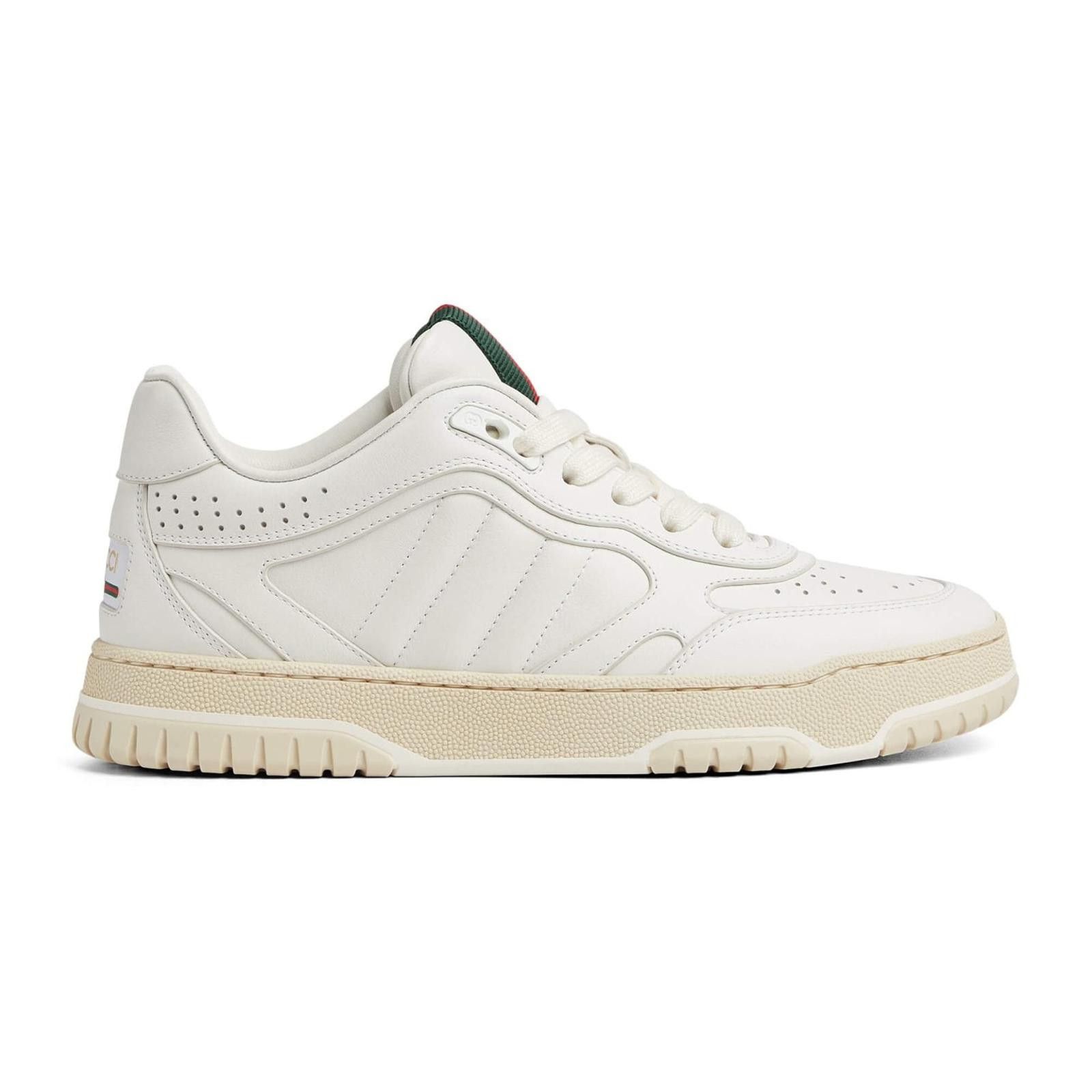 Gucci Gucci Re-Web Leather Sneakers Size US 5 / IT 35 - 1 Thumbnail