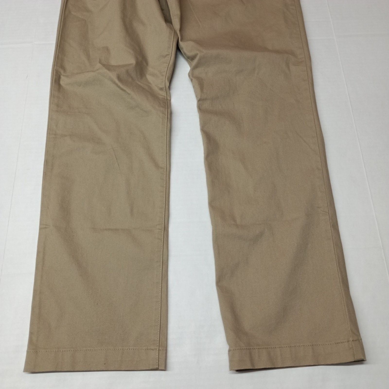 Lee Lee Flat Front Chino Pants Men's 34x32 Khaki Slim Fit Size US 34 / EU 50 - 4 Thumbnail