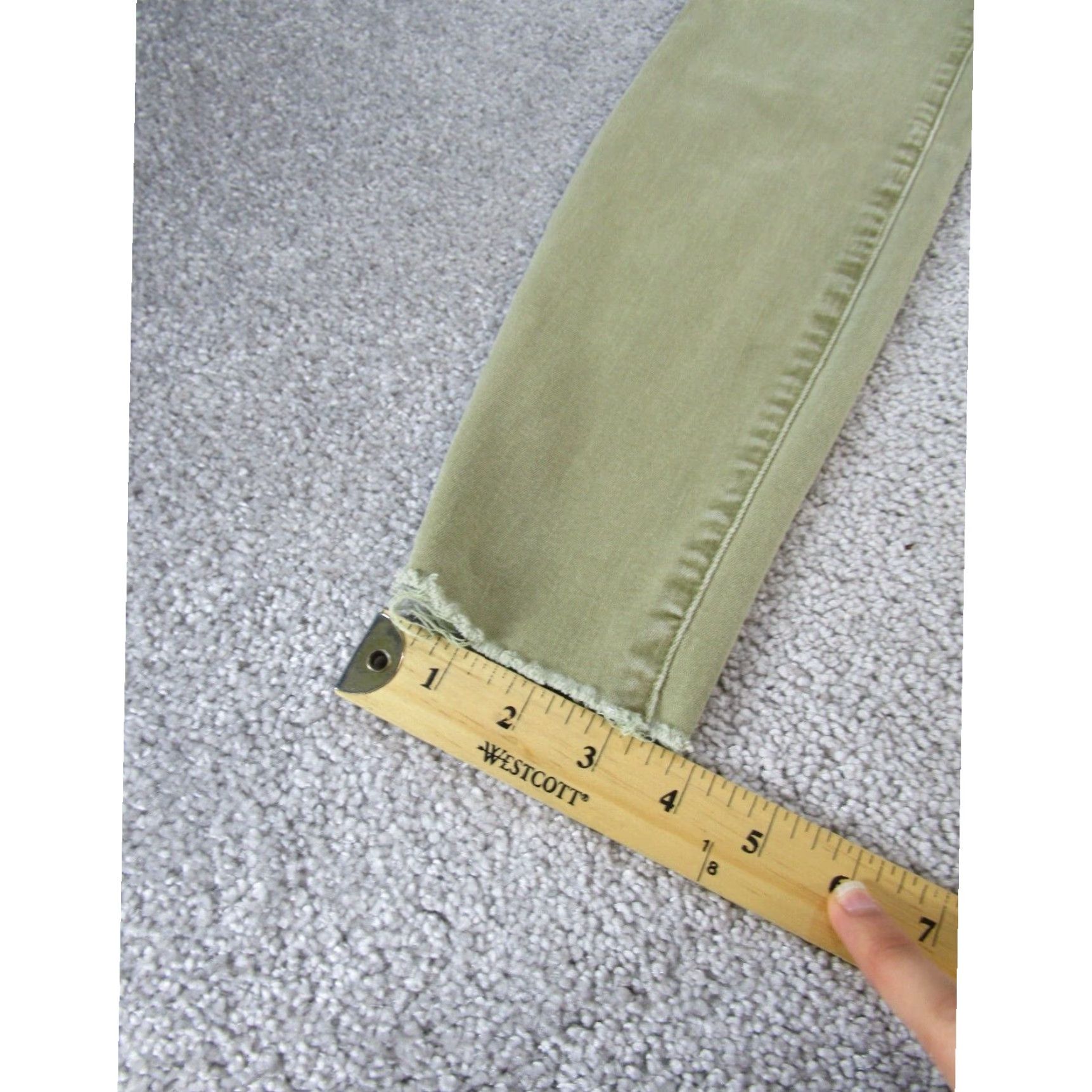 Madewell Madewell Womens Skinny Jeans 26 9" Rise Extra Large Light Green Denim Size 26" / US 2 / IT 38 - 5 Thumbnail