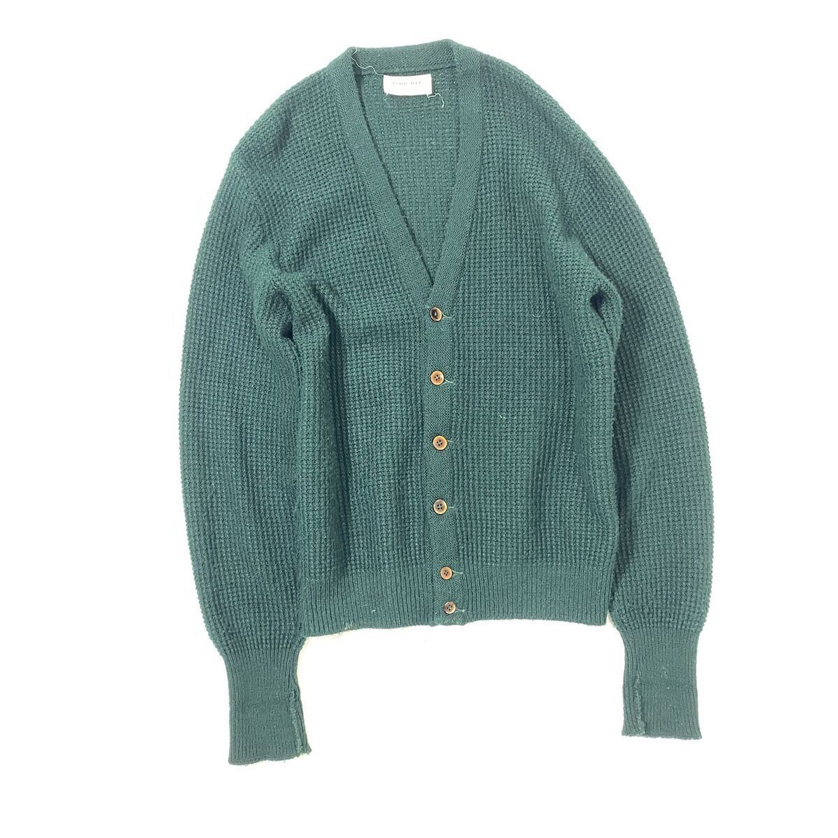 Vintage Vintage Lord Jeff Green Ribbed V-Neck Sweater Cardigan M Size US M / EU 48-50 / 2 - 2 Thumbnail