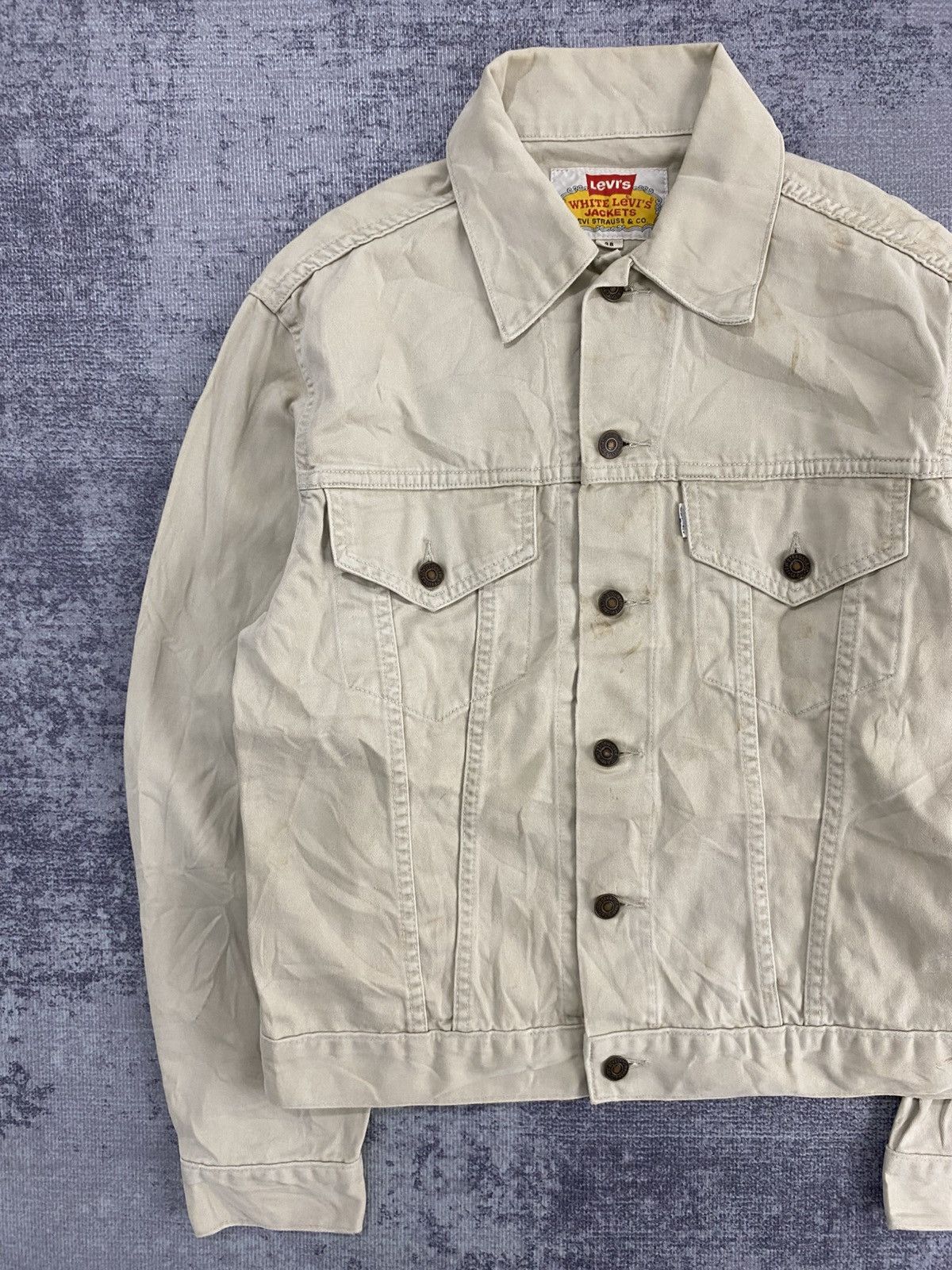 Levi's Vintage levis white jacket japan made Size US M / EU 48-50 / 2 - 8 Thumbnail