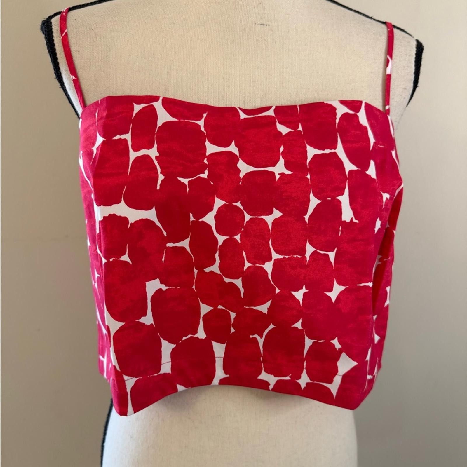 Other Banana Republic Factory crop top red abstract polka dot XXL Size XXL / US 16-18 / IT 52-54 - 1 Thumbnail