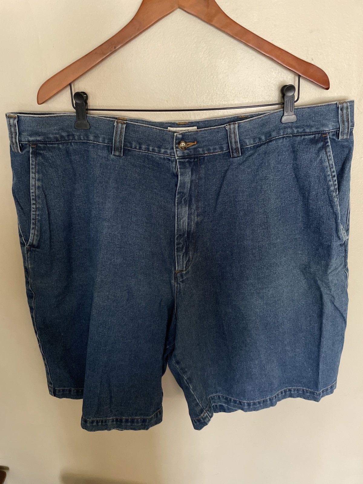 Jean × St. Johns Bay × Vintage Vintage Blue Jean Denim shorts Jorts Classic cotton waist 44 Size US 44 / EU 60 - 1 Thumbnail