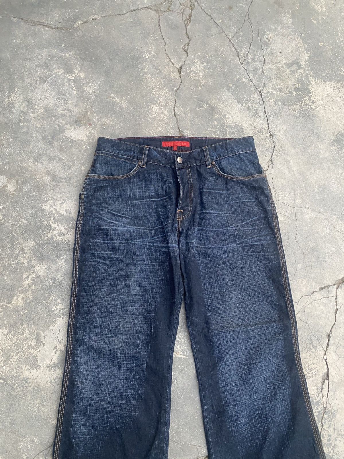 FCUK × French Connection RareY2K FCUK Baggy Flare Size US 34 / EU 50 - 4 Thumbnail