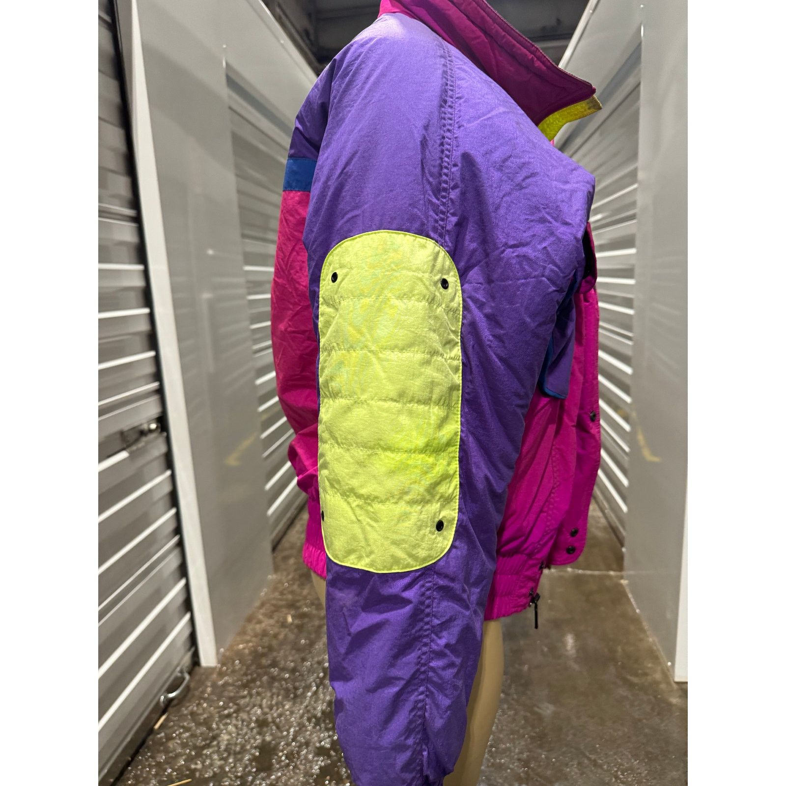 Vintage 80s Neon Vintage Puffer Coat Size M / US 6-8 / IT 42-44 - 5 Thumbnail