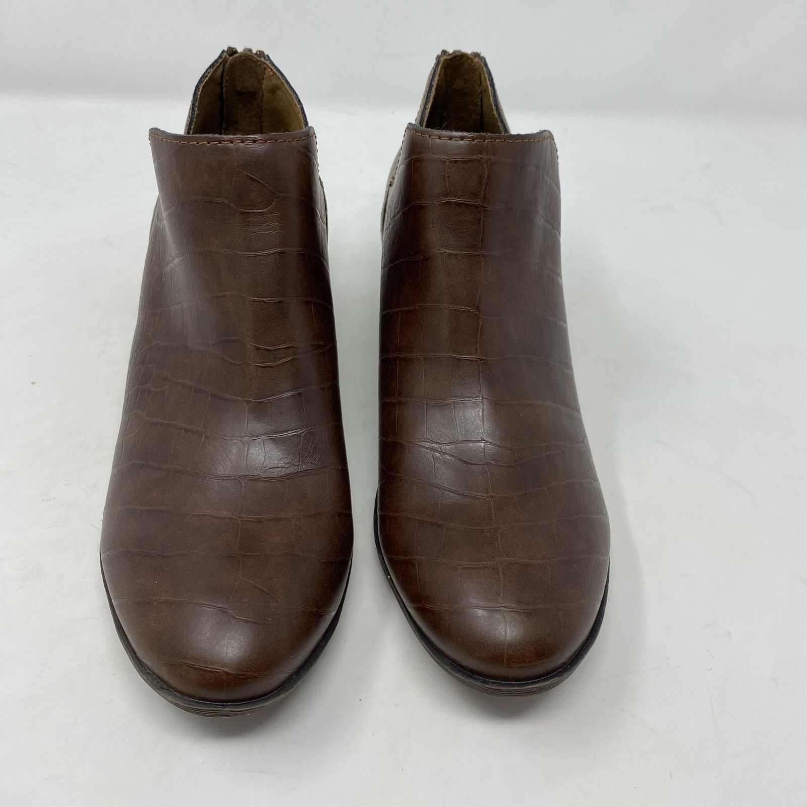 Other b.o.c. Brown Croc Embossed Vegan Bootie Womens Size 6.5 Size US 6.5 / IT 36.5 - 3 Thumbnail