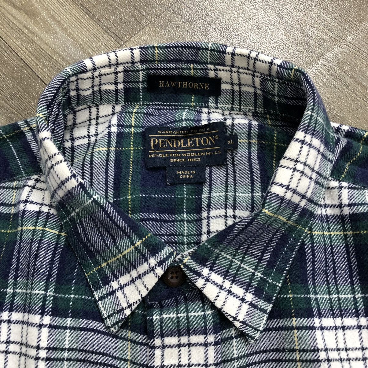 Flannel × Pendleton Vintage Pendleton “Hawthorne” Flannel Shirt – Elbow Patch Size US XL / EU 56 / 4 - 9 Thumbnail