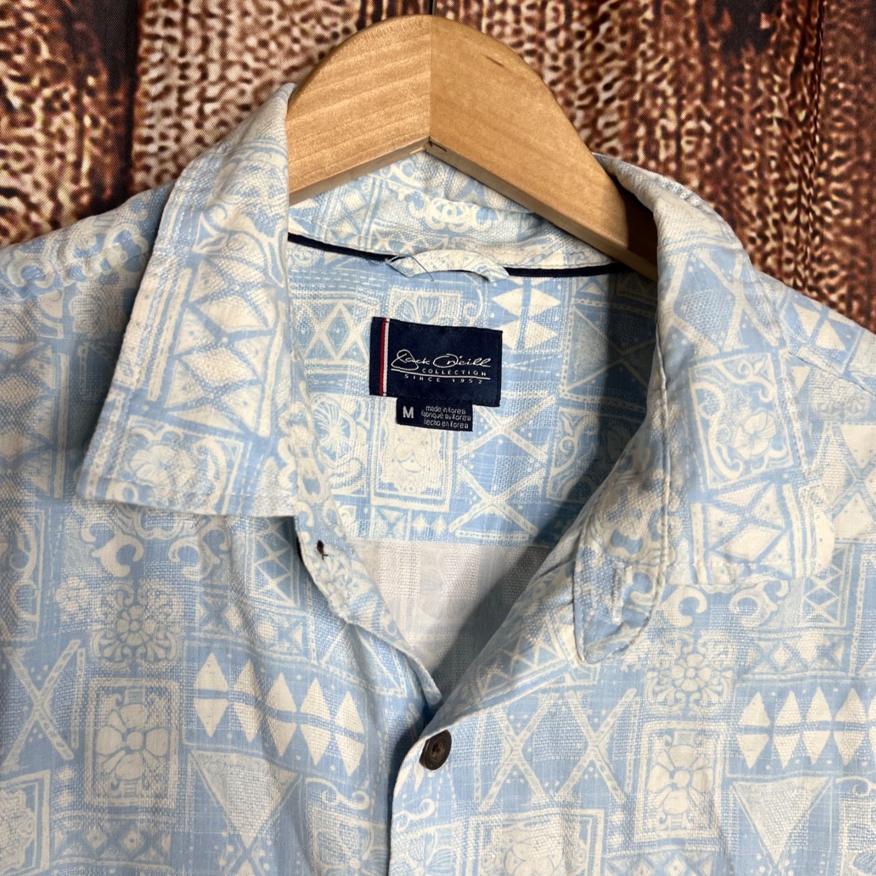 O'Neill VINTAGE O'Neill Hawaiian Shirt M Short Sleeve Button-Down Relaxed Fit Blue EUC Size US M / EU 48-50 / 2 - 2 Thumbnail