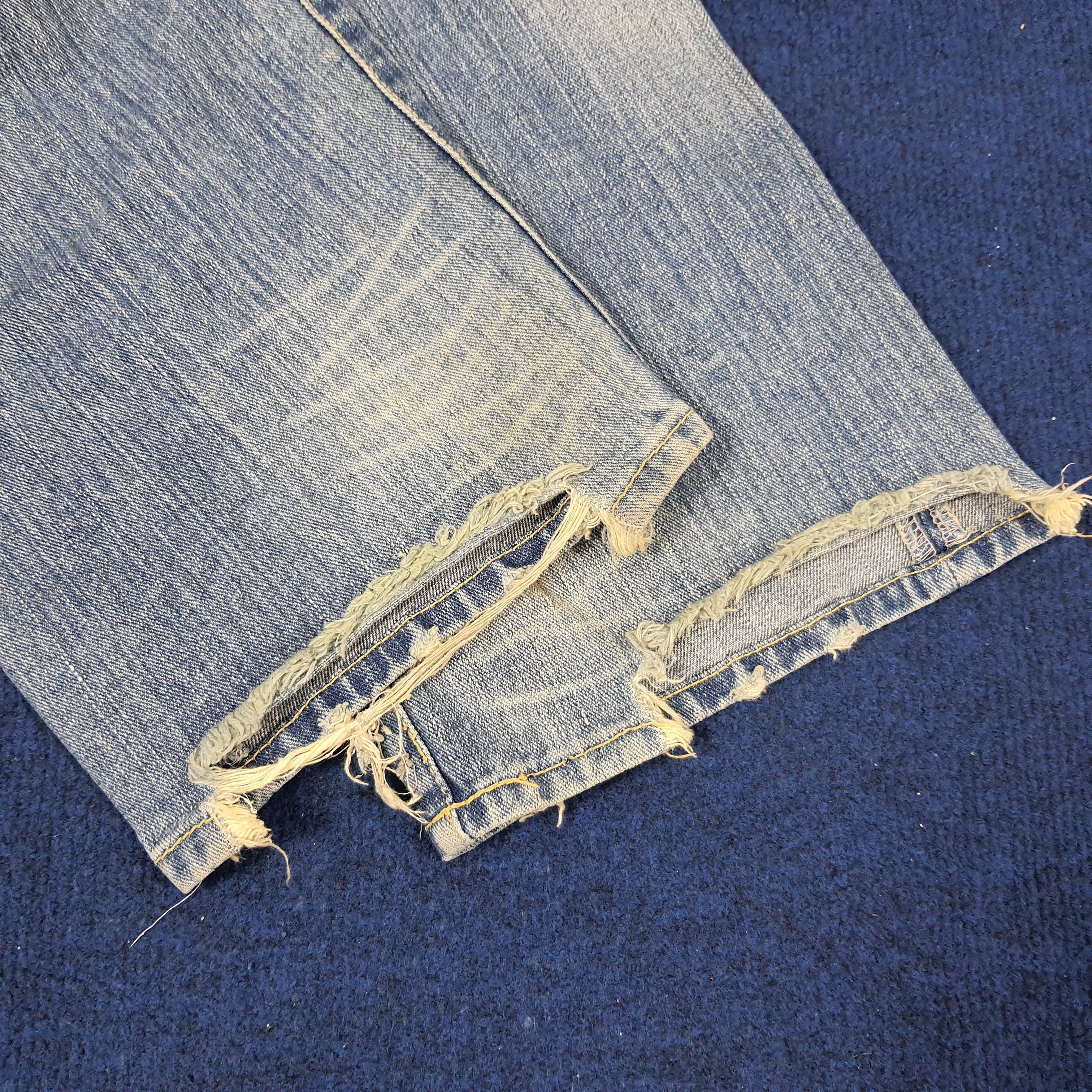 Designer × Vintage Vintage Exhibitionist Patchwork Design Denim Jeans Size US 32 / EU 48 - 16 Thumbnail