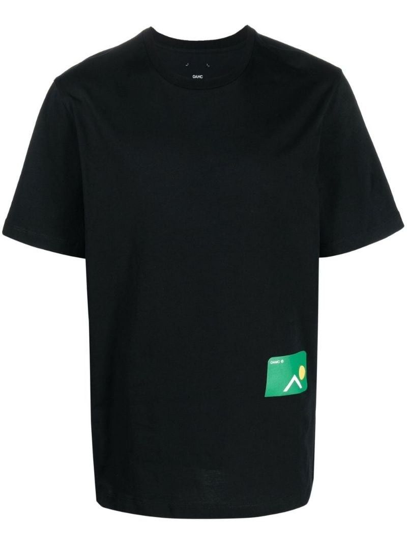 OAMC o1y0225 Logo Crewneck T-Shirt in Black Size US M / EU 48-50 / 2 - 1 Thumbnail